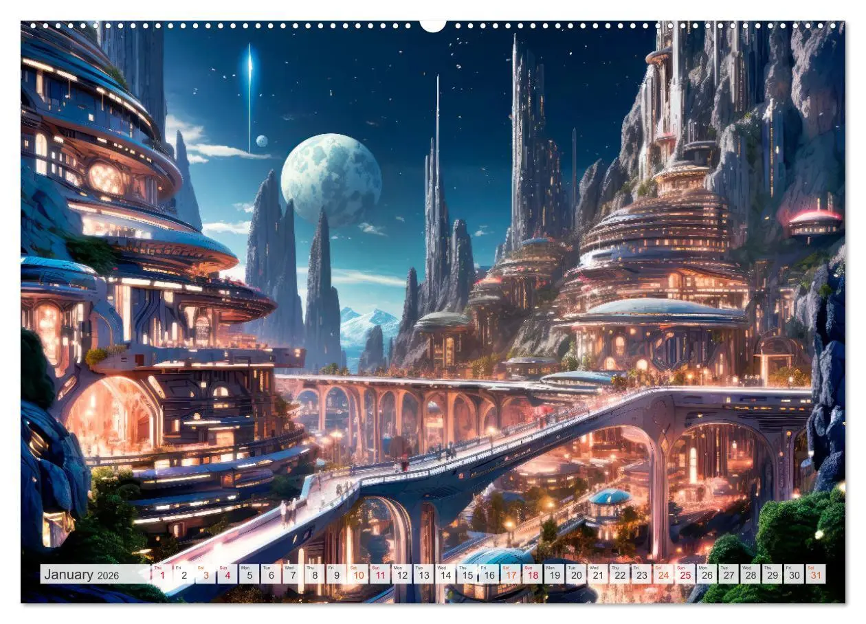 Bild: 9783516541281 | SCIENCE FICTION Life on distant planets (Wall Calendar 2026 DIN A2...