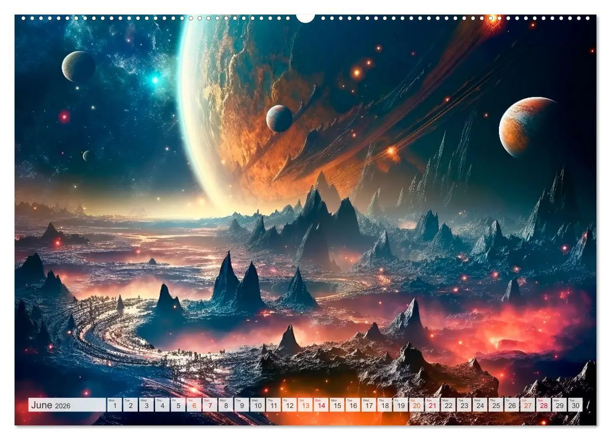 Bild: 9783516541281 | SCIENCE FICTION Life on distant planets (Wall Calendar 2026 DIN A2...