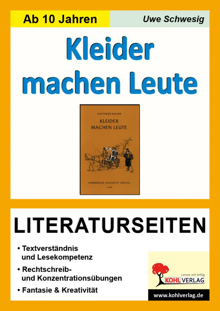Cover: 9783866321281 | Kleider machen Leute - Literaturseiten | Uwe Schwesig | Taschenbuch