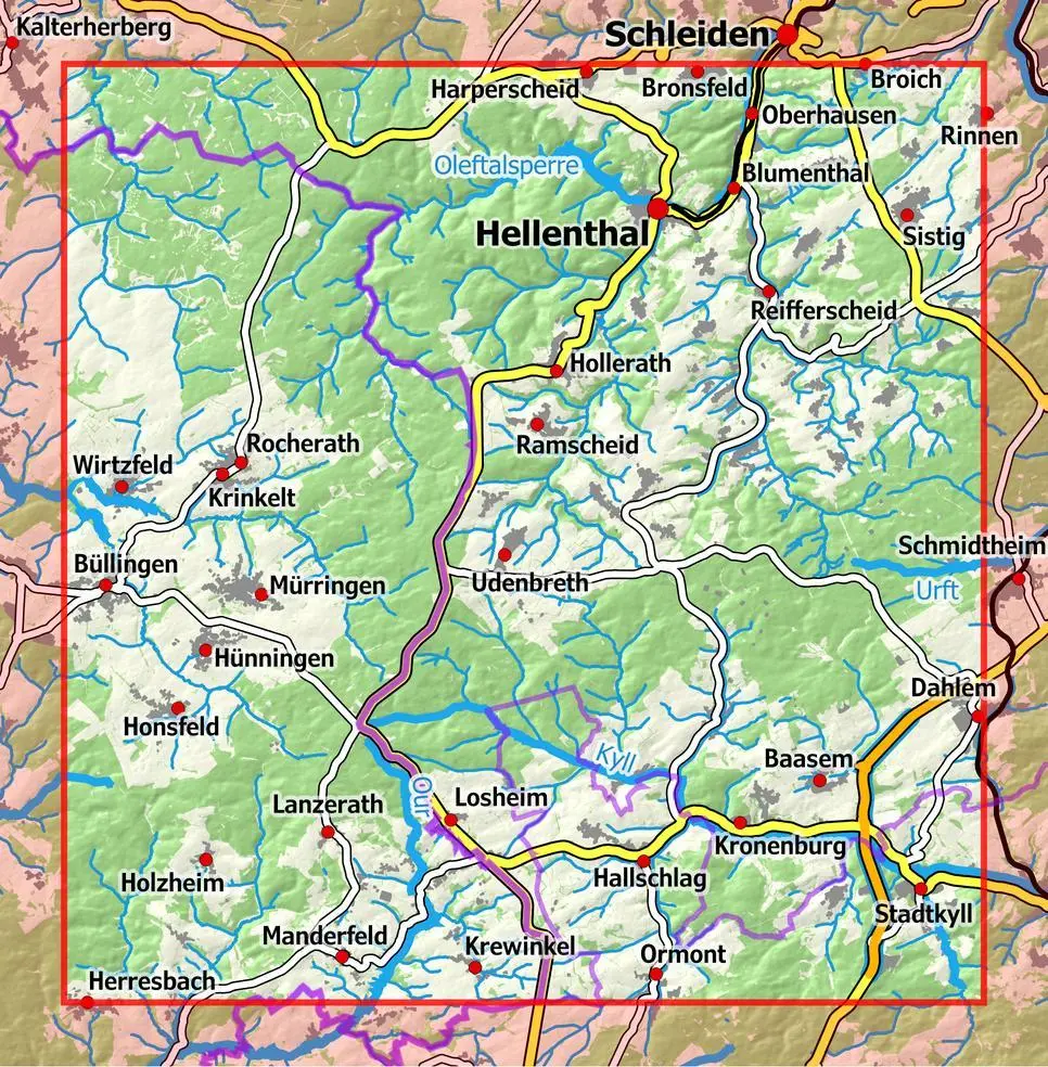 Bild: 9783960991281 | Eifelwandern 7 - Hellenthal, Oberes Kylltal 1 : 25 000 | NaturNavi