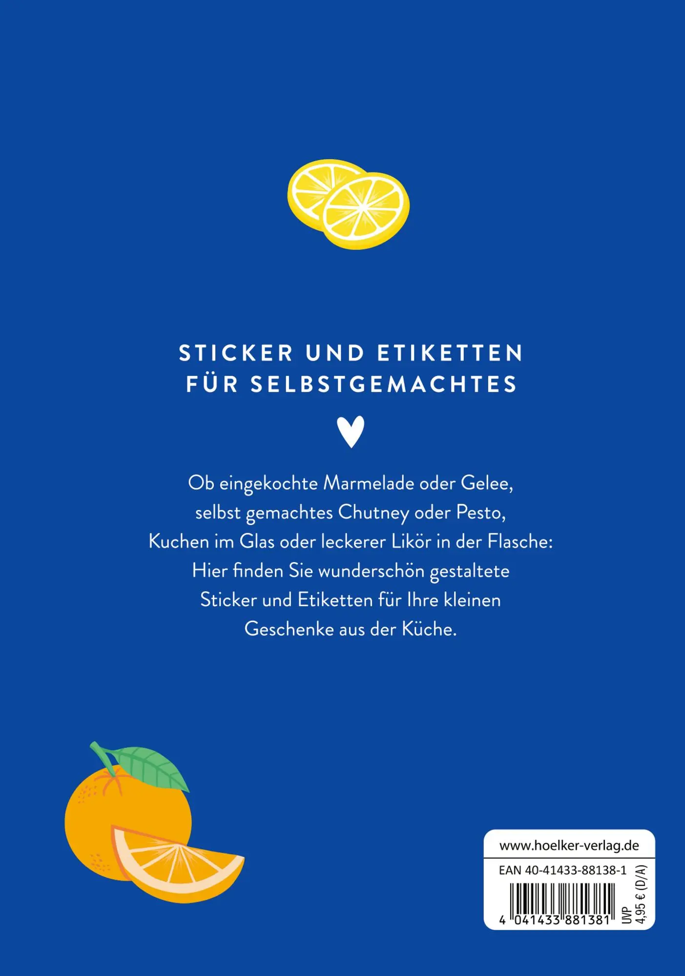Rückseite: 4041433881381 | Küchensticker &amp; Etiketten - Kaliméra | Alina Sawallisch | Taschenbuch