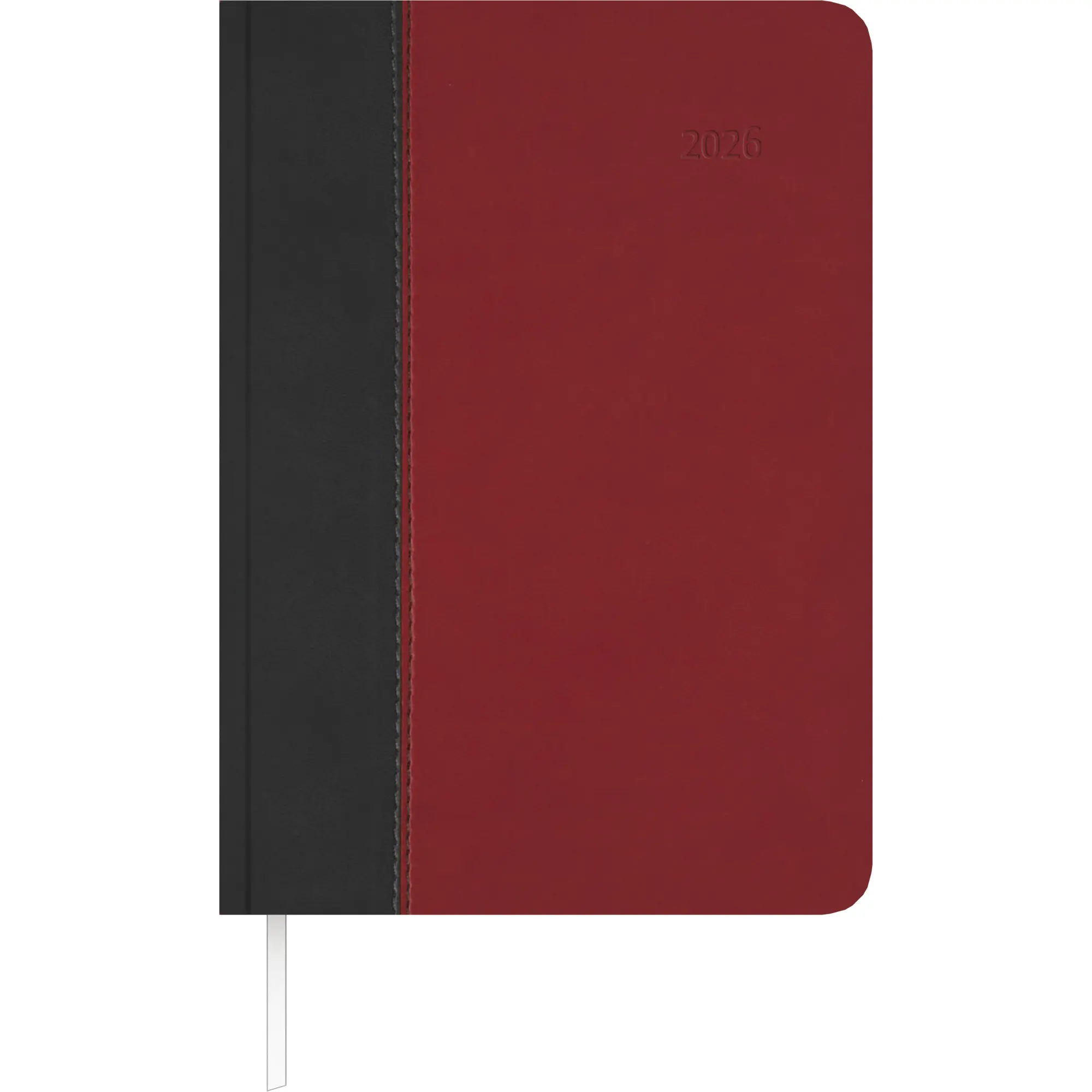 Cover: 4069095001381 | Buchkalender Premium Fire schwarz-rot 2026 - Büro-Kalender A5 -...
