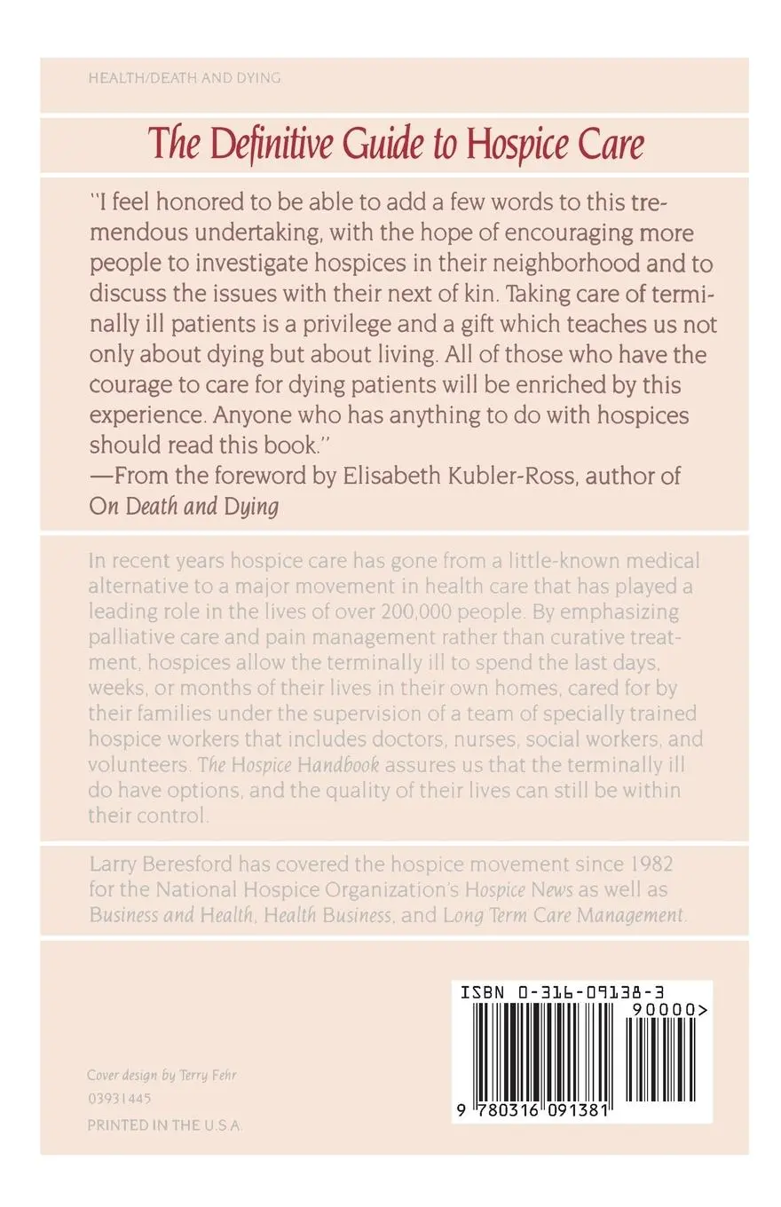 Rückseite: 9780316091381 | The Hospice Handbook | A Complete Guide | Larry Beresford | Buch