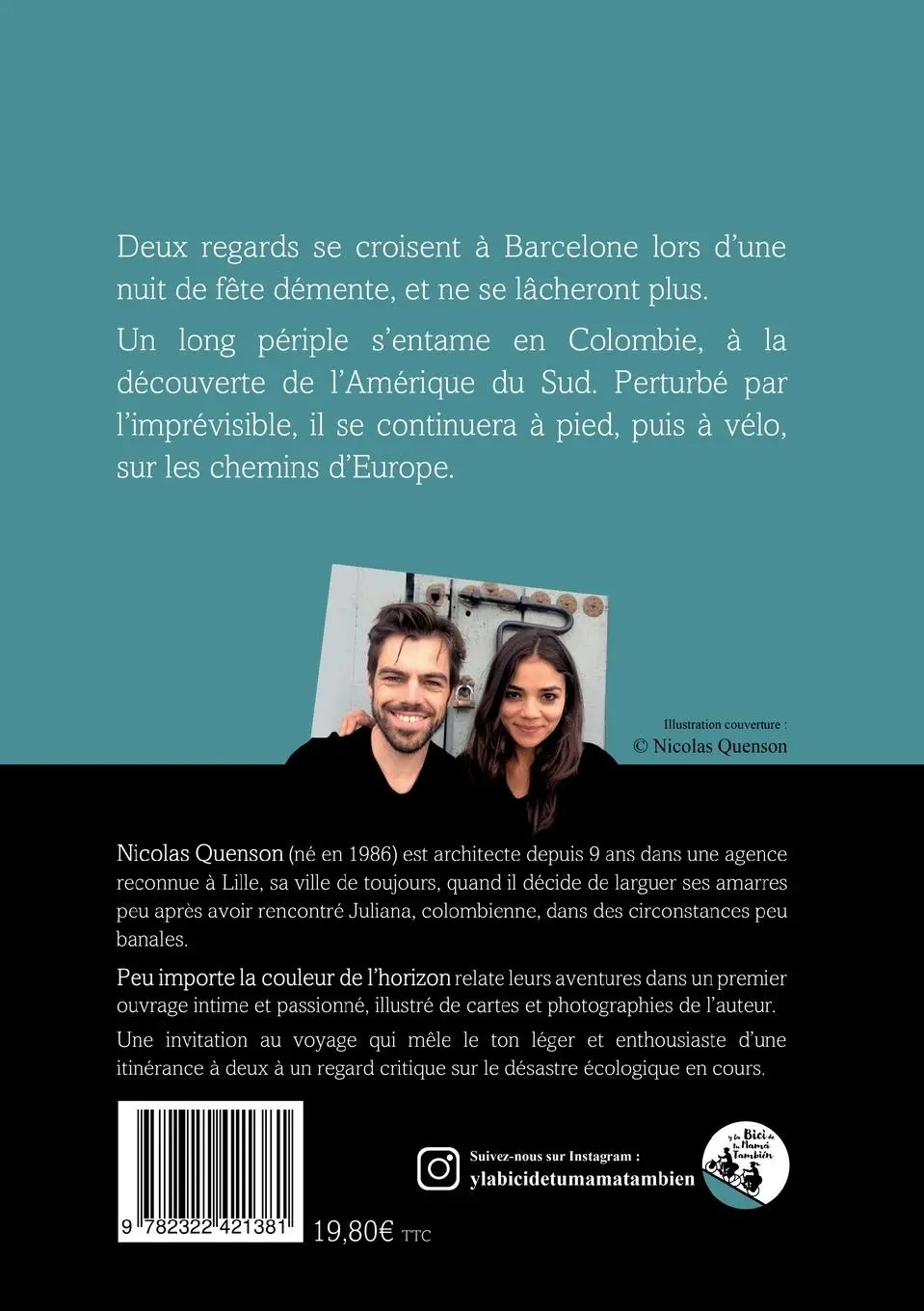 Rückseite: 9782322421381 | Peu importe la couleur de l'horizon | Nicolas Quenson | Taschenbuch