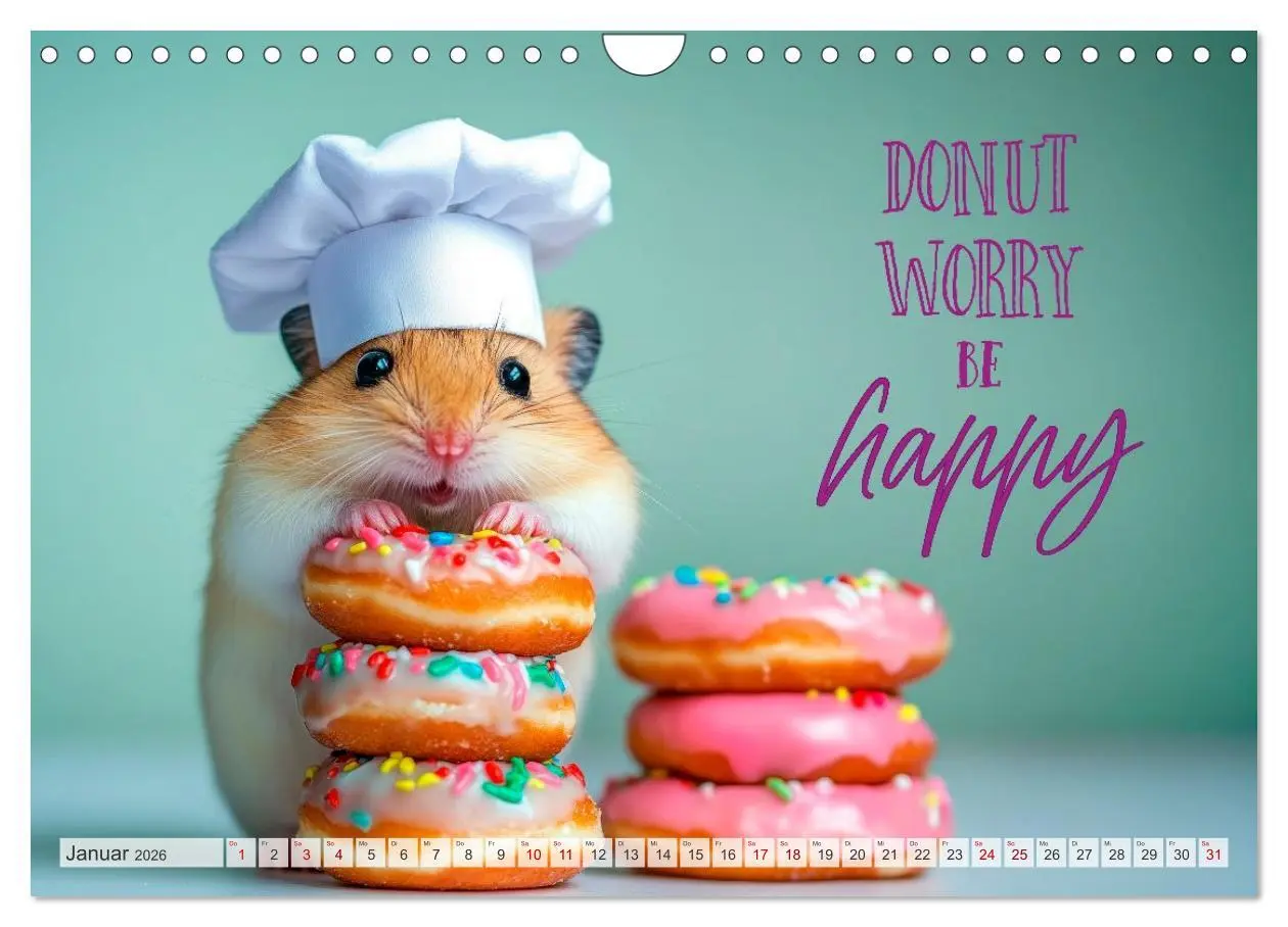 Bild: 9783457991381 | Hamsterhumor - Kleine Zuckerschnute, aber oho (Wandkalender 2026...