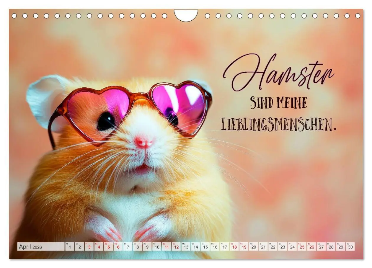 Bild: 9783457991381 | Hamsterhumor - Kleine Zuckerschnute, aber oho (Wandkalender 2026...