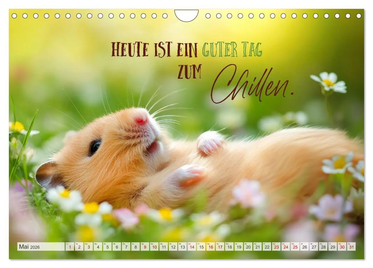 Bild: 9783457991381 | Hamsterhumor - Kleine Zuckerschnute, aber oho (Wandkalender 2026...