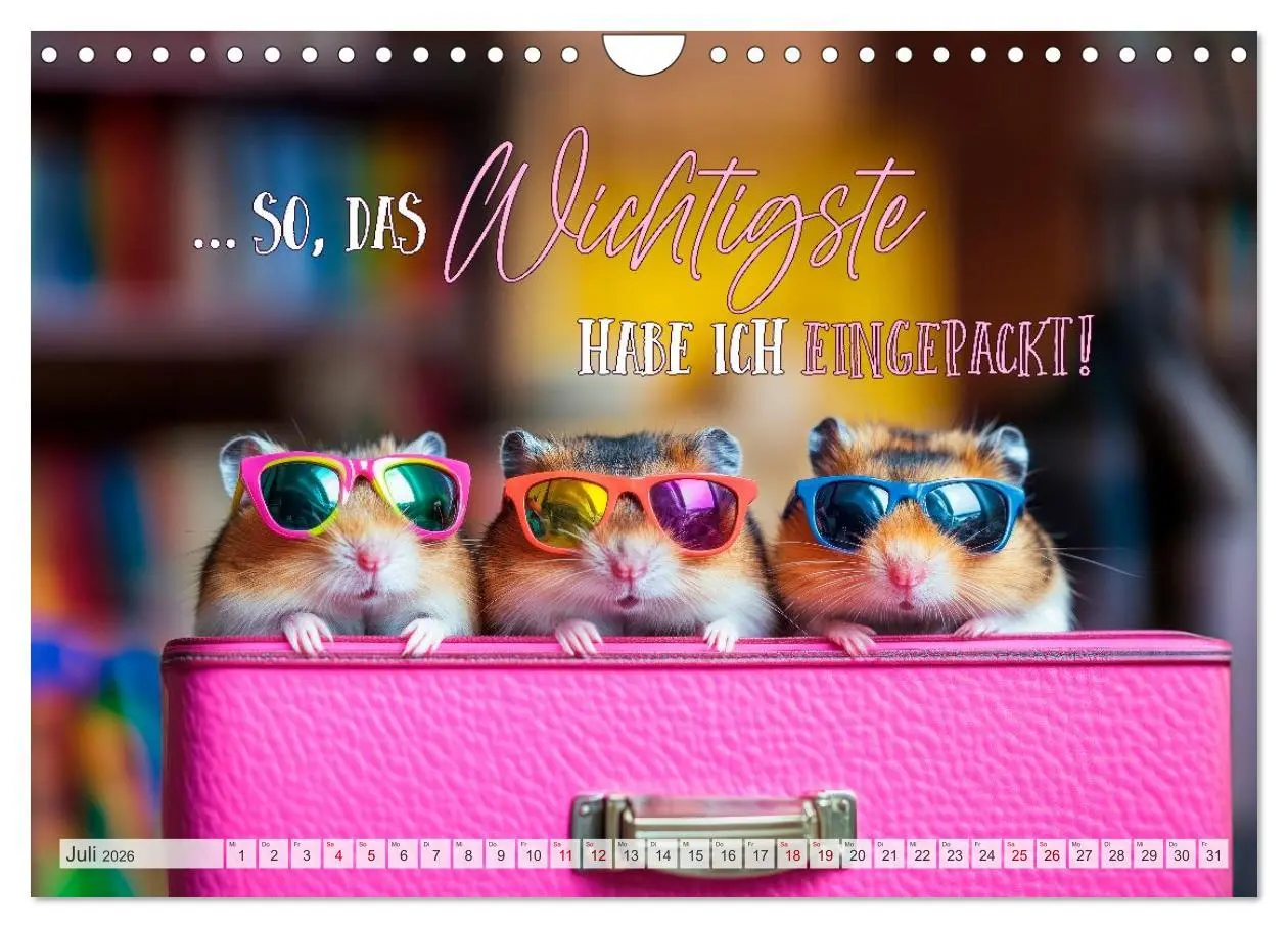 Bild: 9783457991381 | Hamsterhumor - Kleine Zuckerschnute, aber oho (Wandkalender 2026...