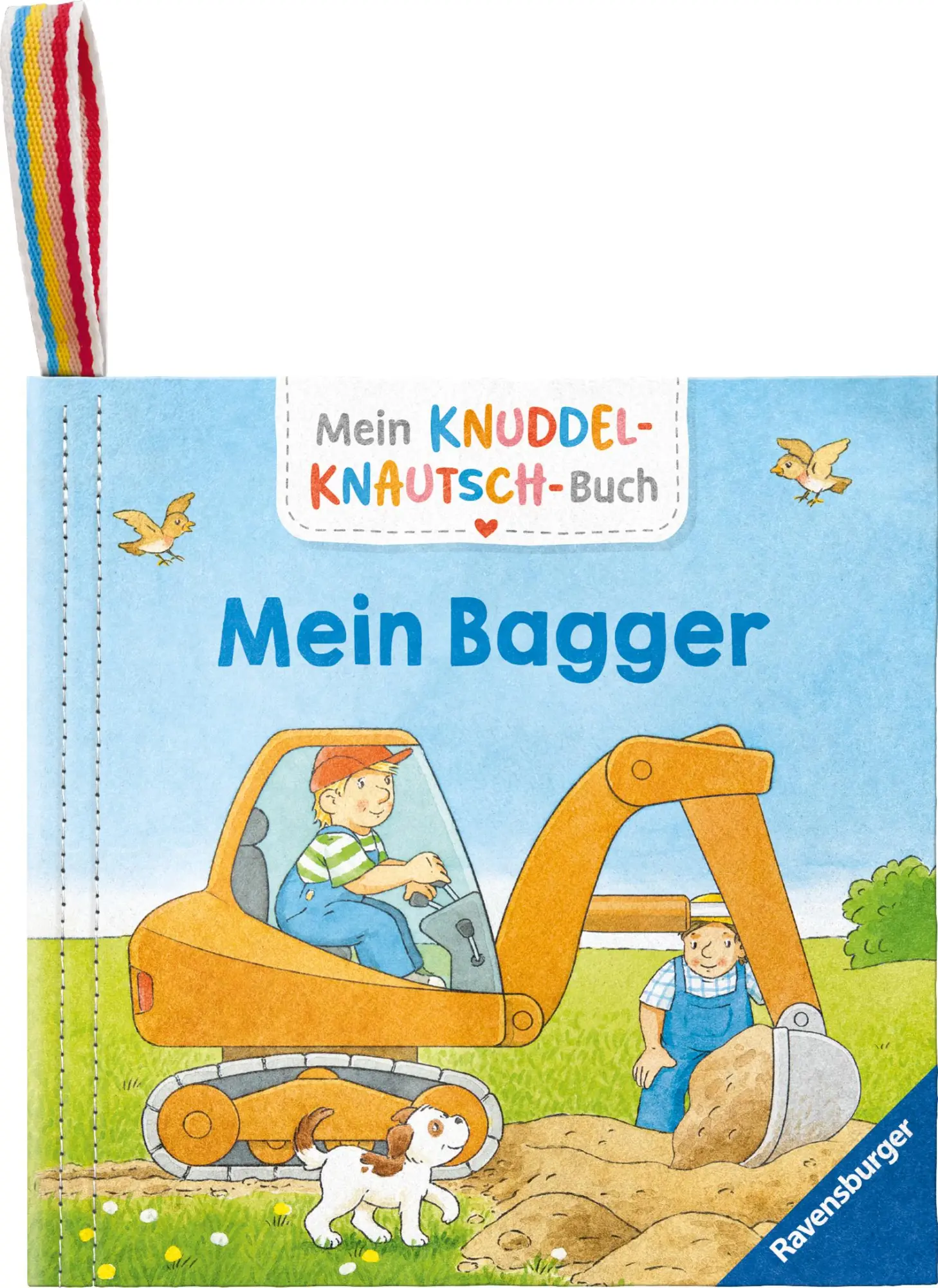 Cover: 9783473421381 | Mein Knuddel-Knautsch-Buch - Mein Bagger | Sandra Grimm | Buch | 10 S.