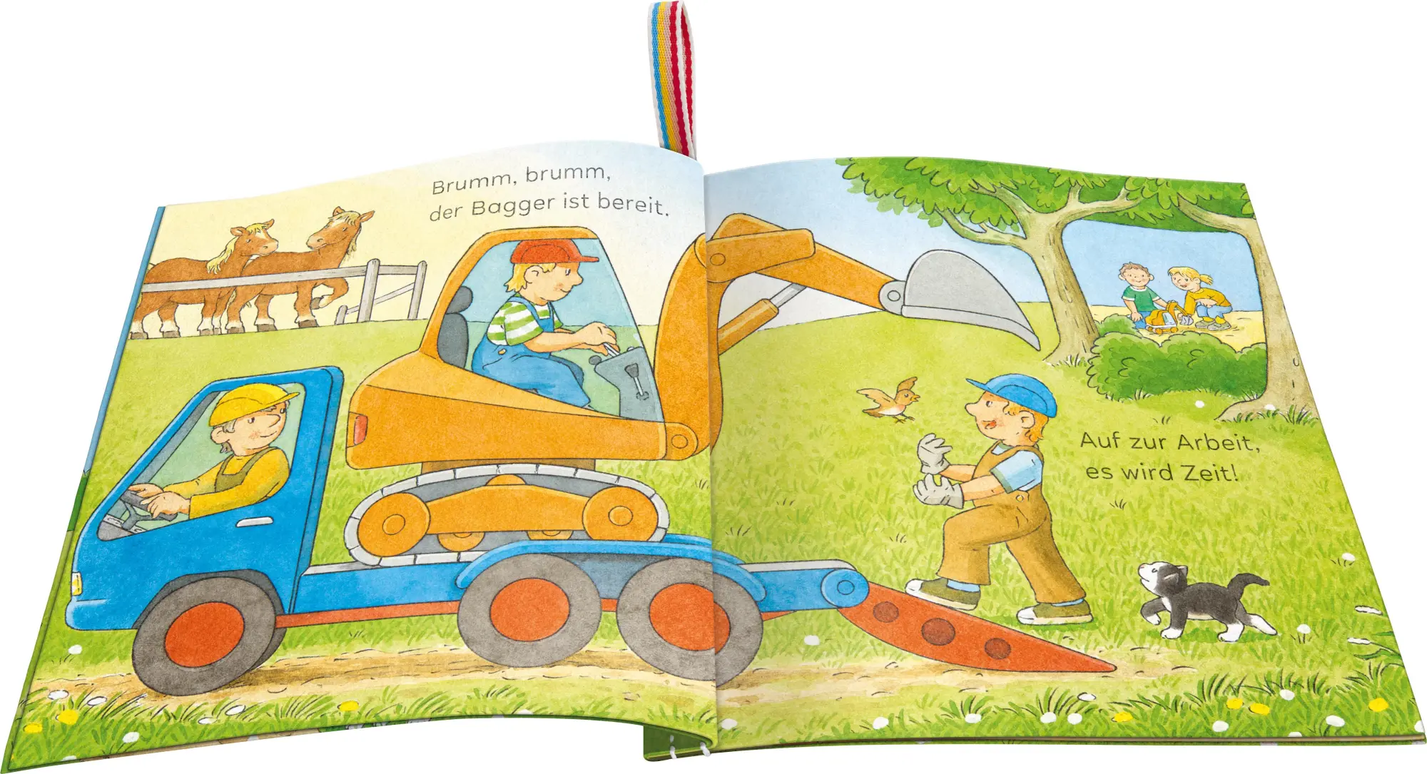 Bild: 9783473421381 | Mein Knuddel-Knautsch-Buch - Mein Bagger | Sandra Grimm | Buch | 10 S.
