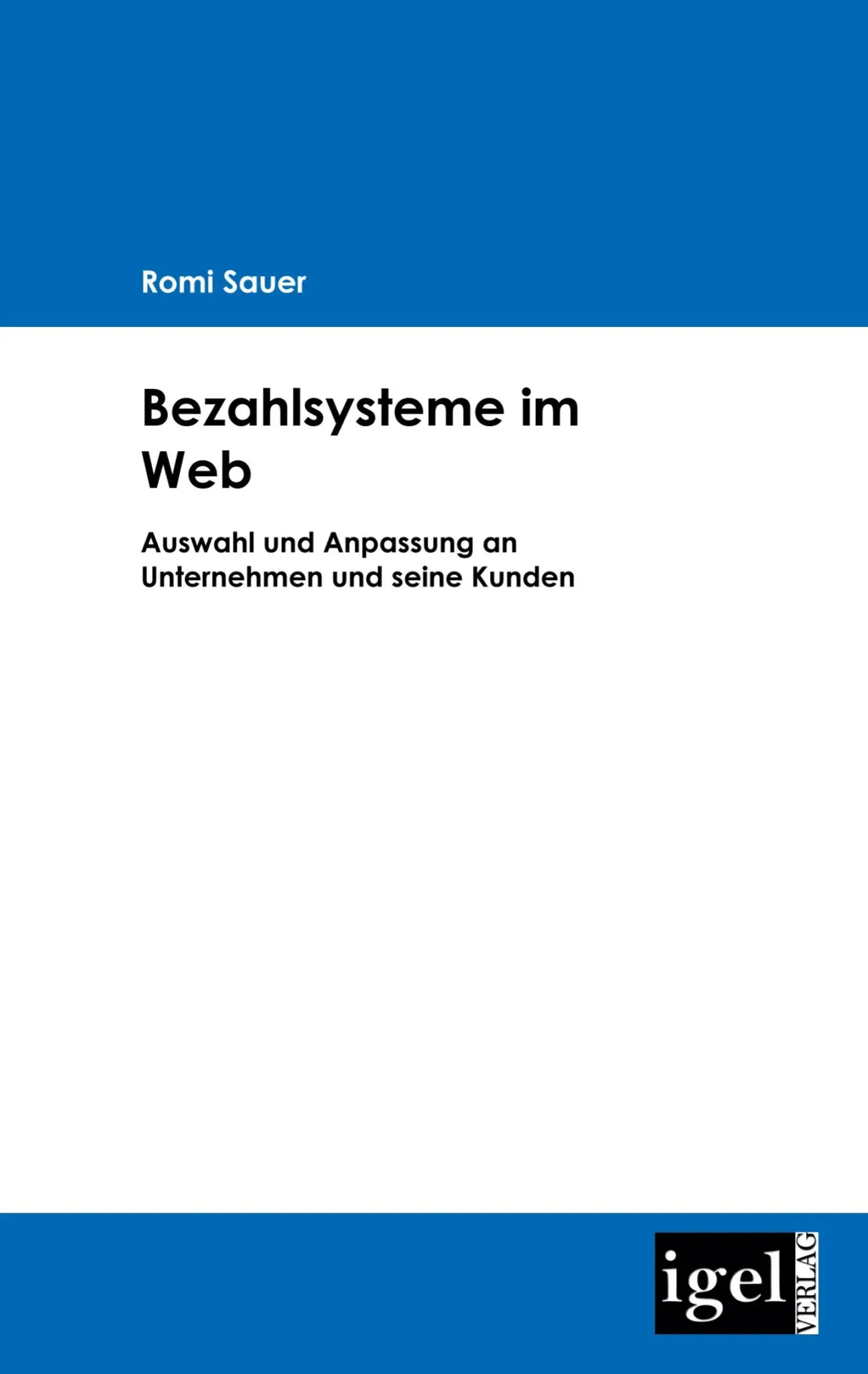 Cover: 9783868151381 | Bezahlsysteme im Web | Romi Sauer | Taschenbuch | 124 S. | Deutsch