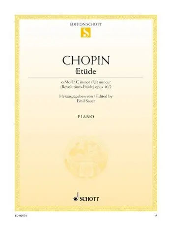 Cover: 9790001091381 | Etude 12 C Opus 10(Revolution) | Frédéric Chopin | Buch | Schott Music