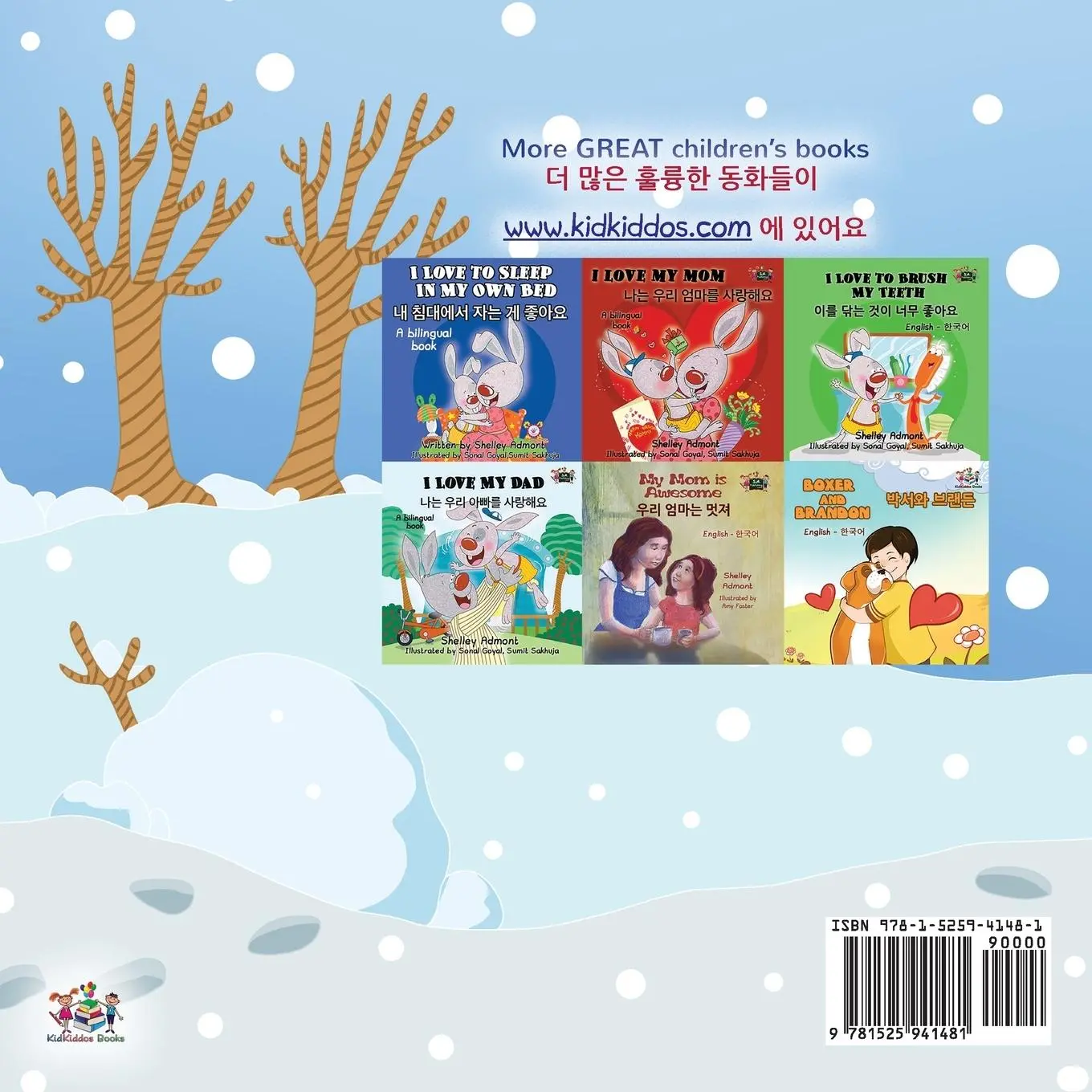 Rückseite: 9781525941481 | I Love Winter (English Korean Bilingual Book for Kids) | Taschenbuch