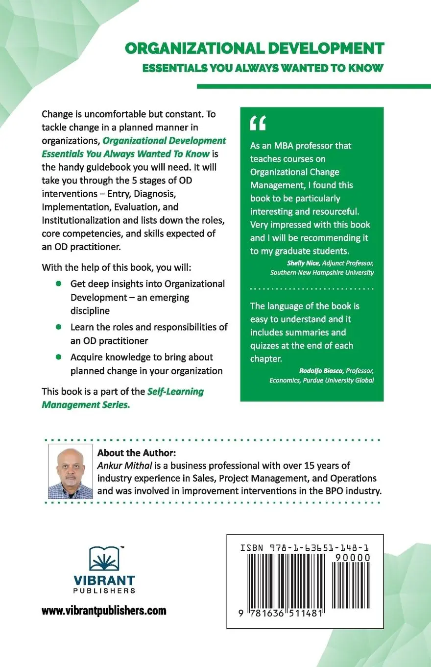 Rückseite: 9781636511481 | Organizational Development Essentials You Always Wanted To Know | Buch
