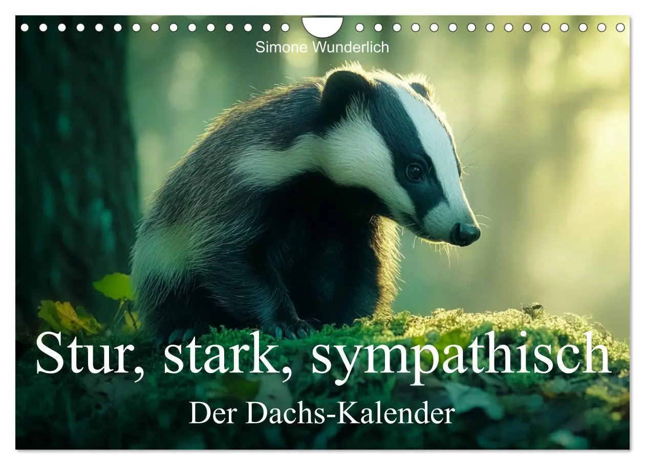 Cover: 9783457291481 | Stur, stark, sympathisch - Der Dachs - Kalender (Wandkalender 2026...
