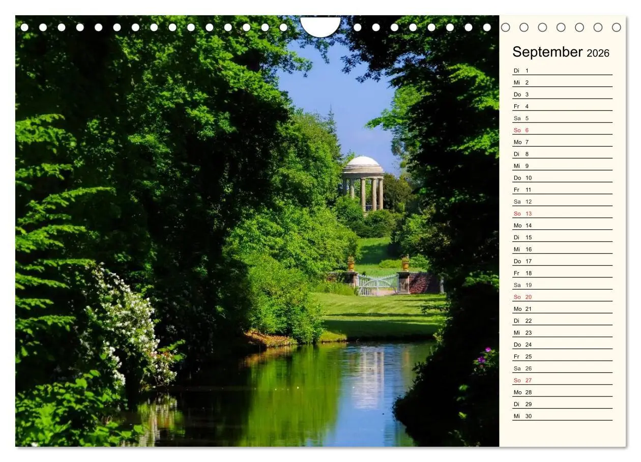 Bild: 9783457981481 | Spaziergang durch den Wörlitzer Park (Wandkalender 2026 DIN A4...
