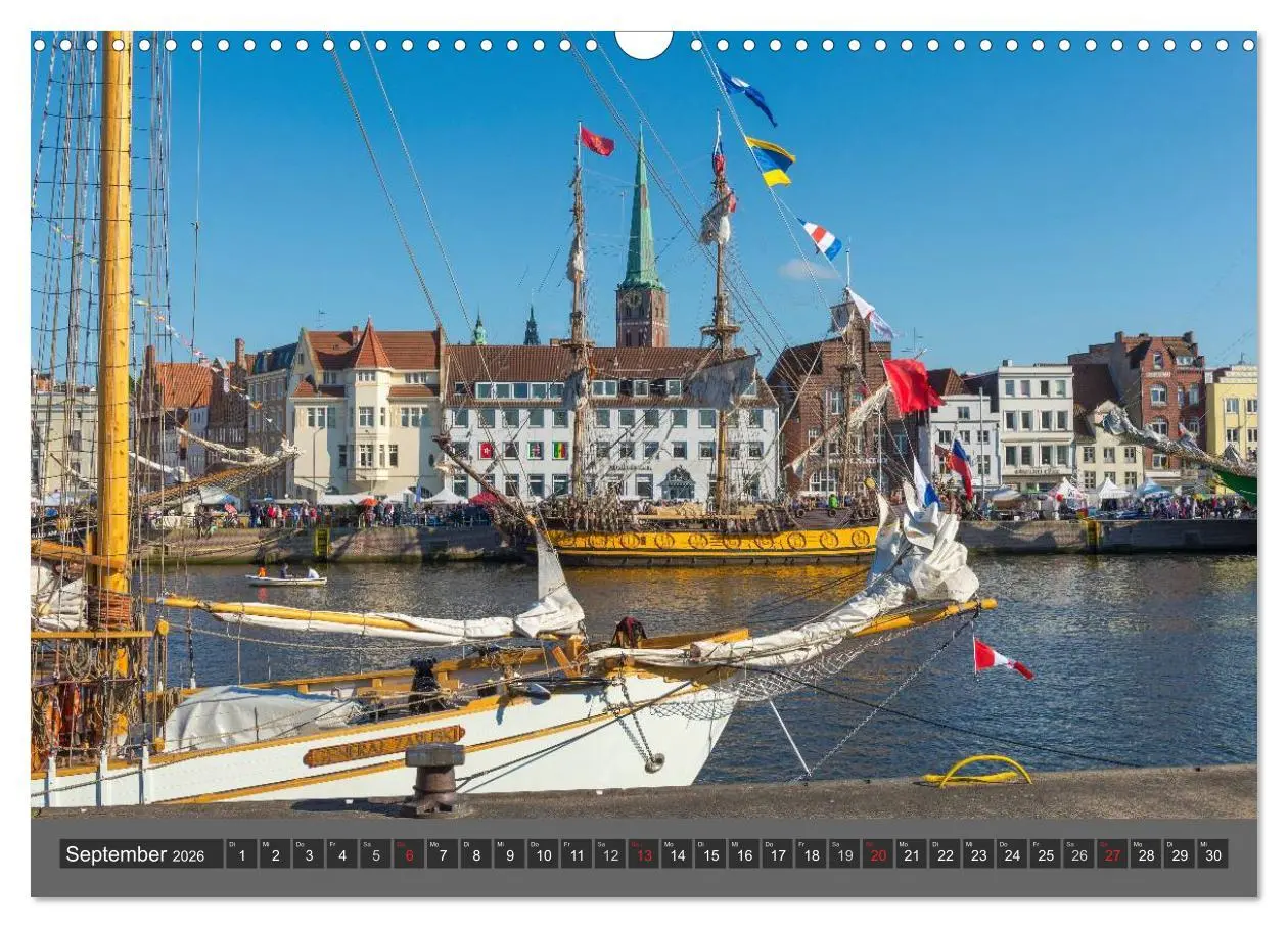 Bild: 9783516071481 | Die Hansestadt Lübeck (Wandkalender 2026 DIN A3 quer), CALVENDO...