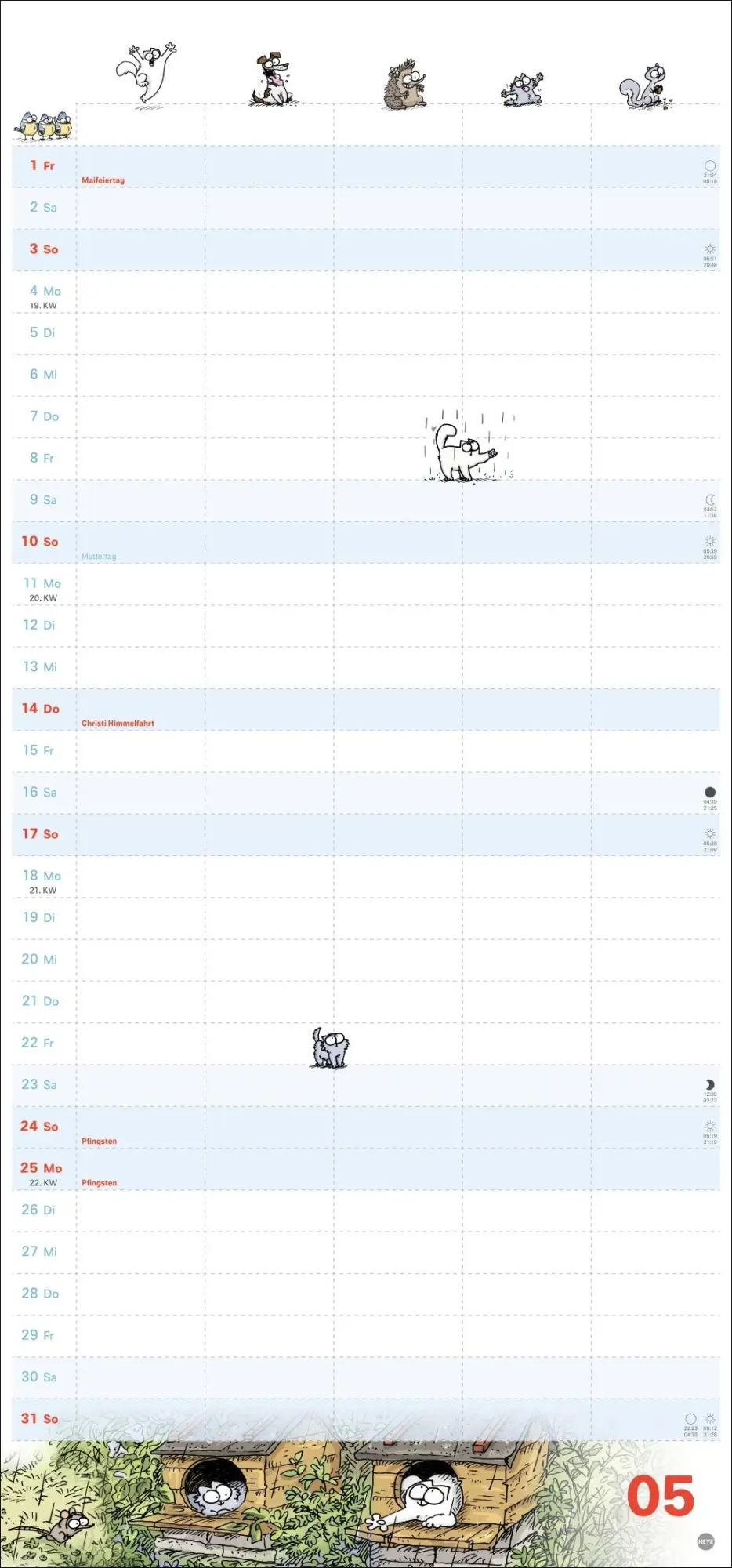 Bild: 9783756411481 | Simons Katze Familienplaner 2026 | Simon Tofield | Kalender | 15 S.