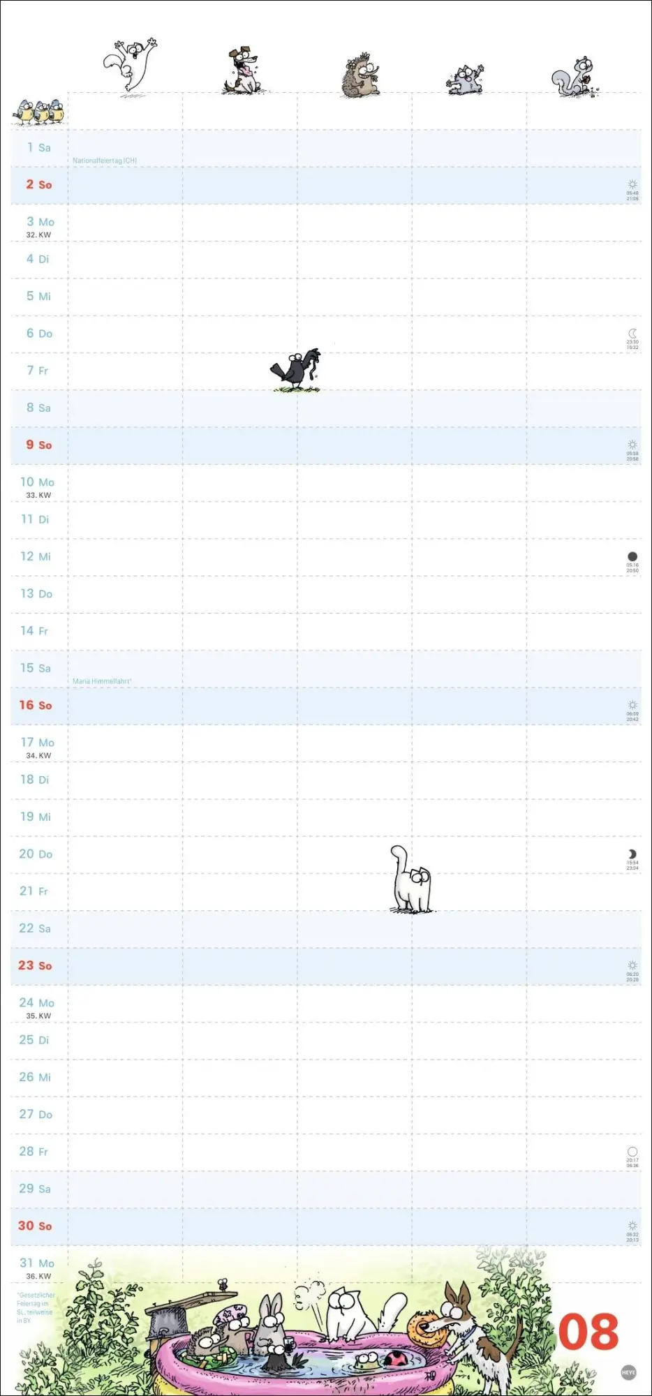 Bild: 9783756411481 | Simons Katze Familienplaner 2026 | Simon Tofield | Kalender | 15 S.