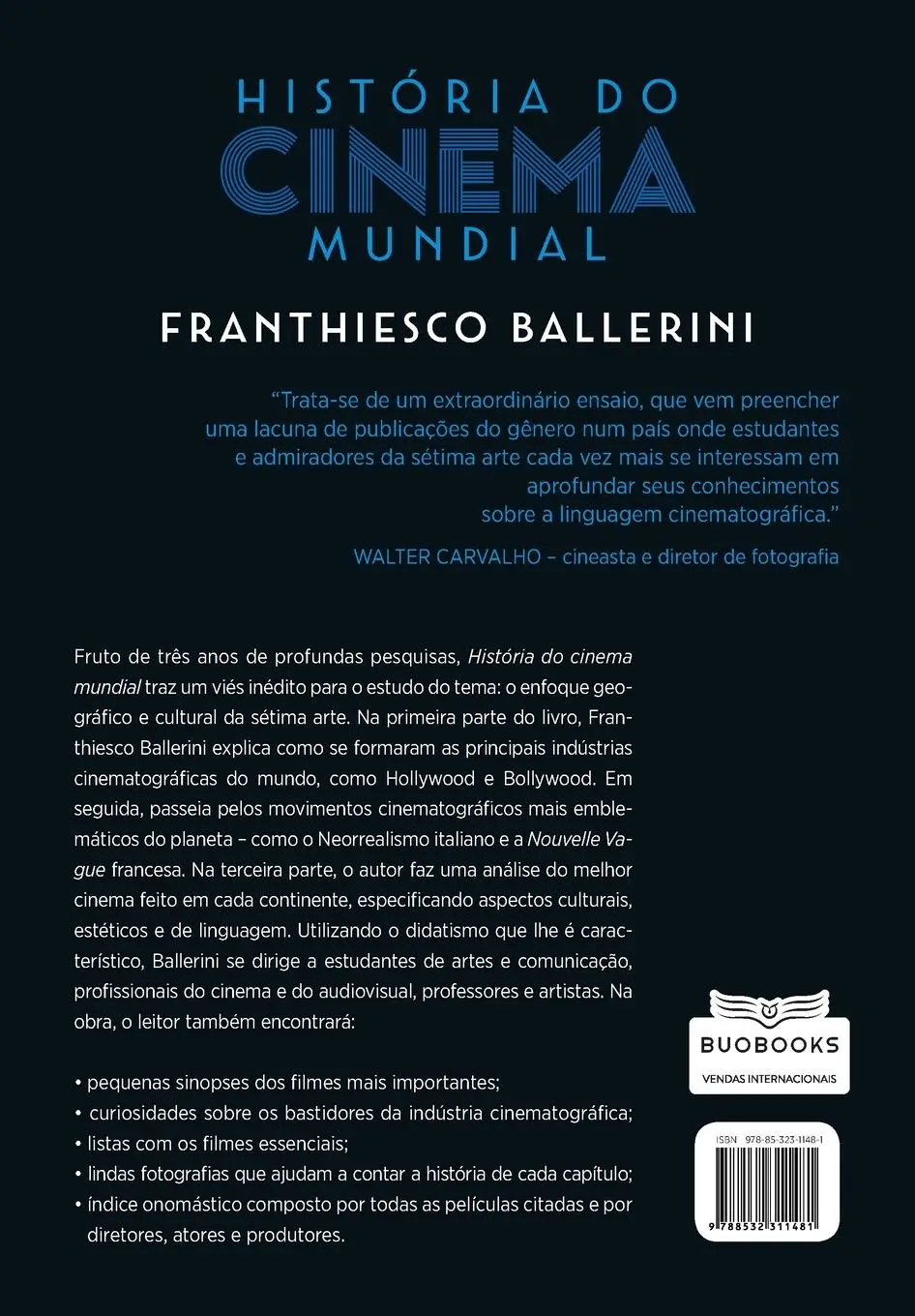 Rückseite: 9788532311481 | História do cinema mundial | Franthiesco Ballerini | Taschenbuch