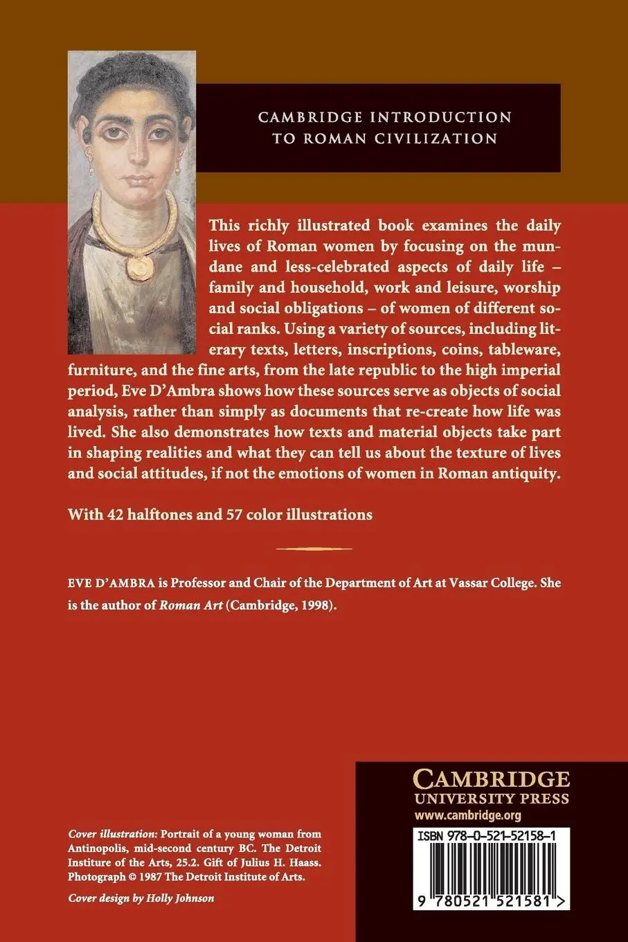 Rückseite: 9780521521581 | Roman Women | Eve D'Ambra | Taschenbuch | Kartoniert / Broschiert