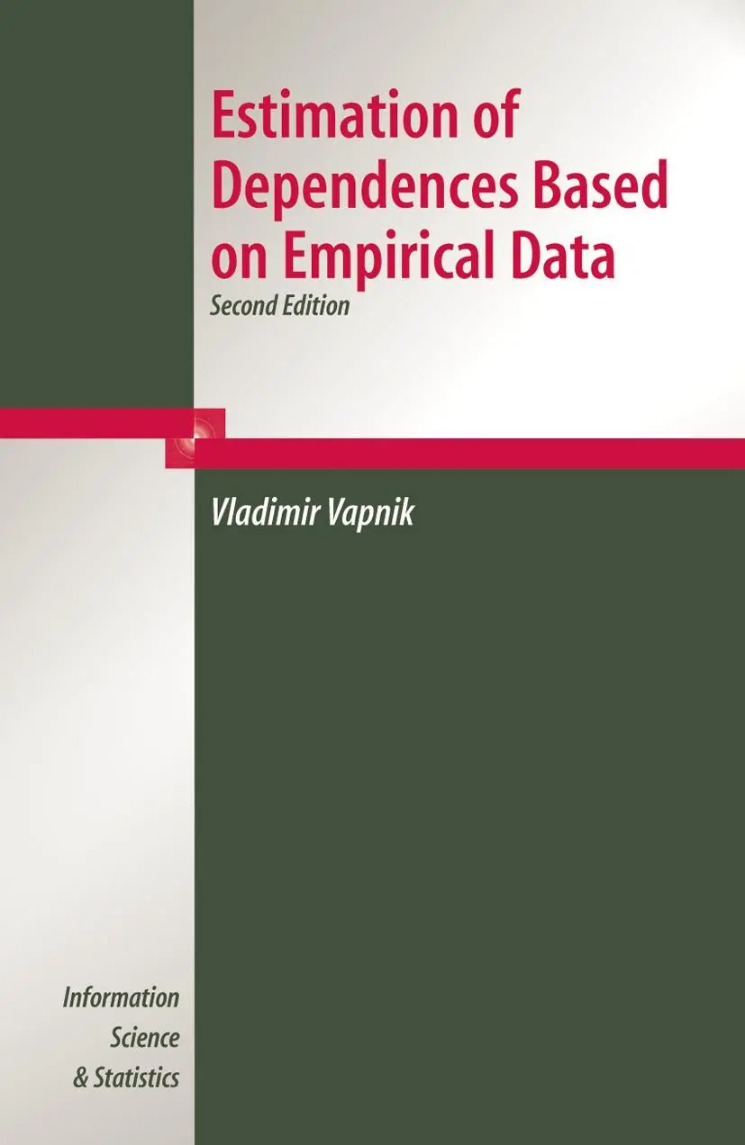 Cover: 9781441921581 | Estimation of Dependences Based on Empirical Data | V. Vapnik | Buch