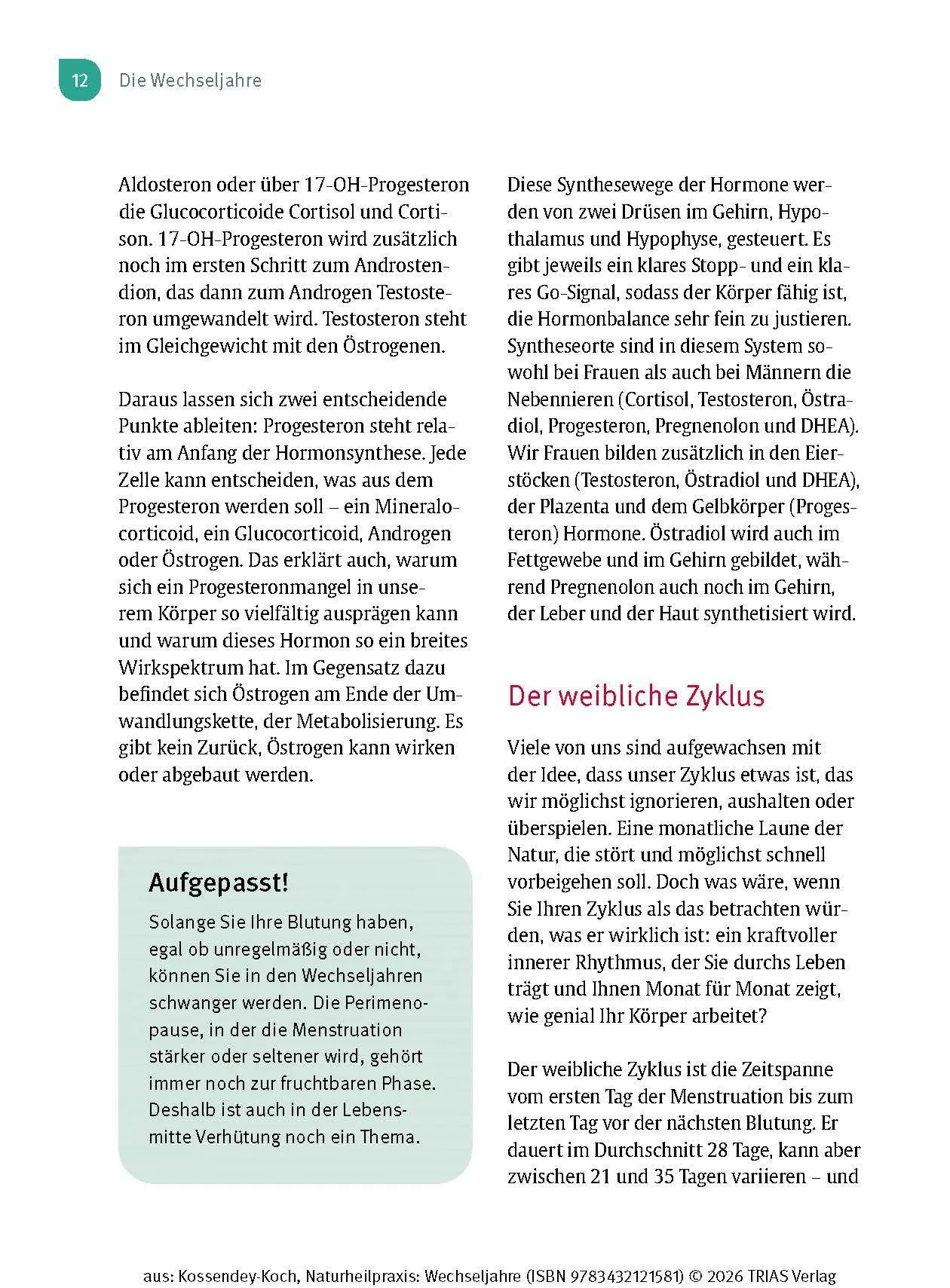 Bild: 9783432121581 | Naturheilpraxis Wechseljahre | Ann-Katrin Kossendey-Koch | Taschenbuch