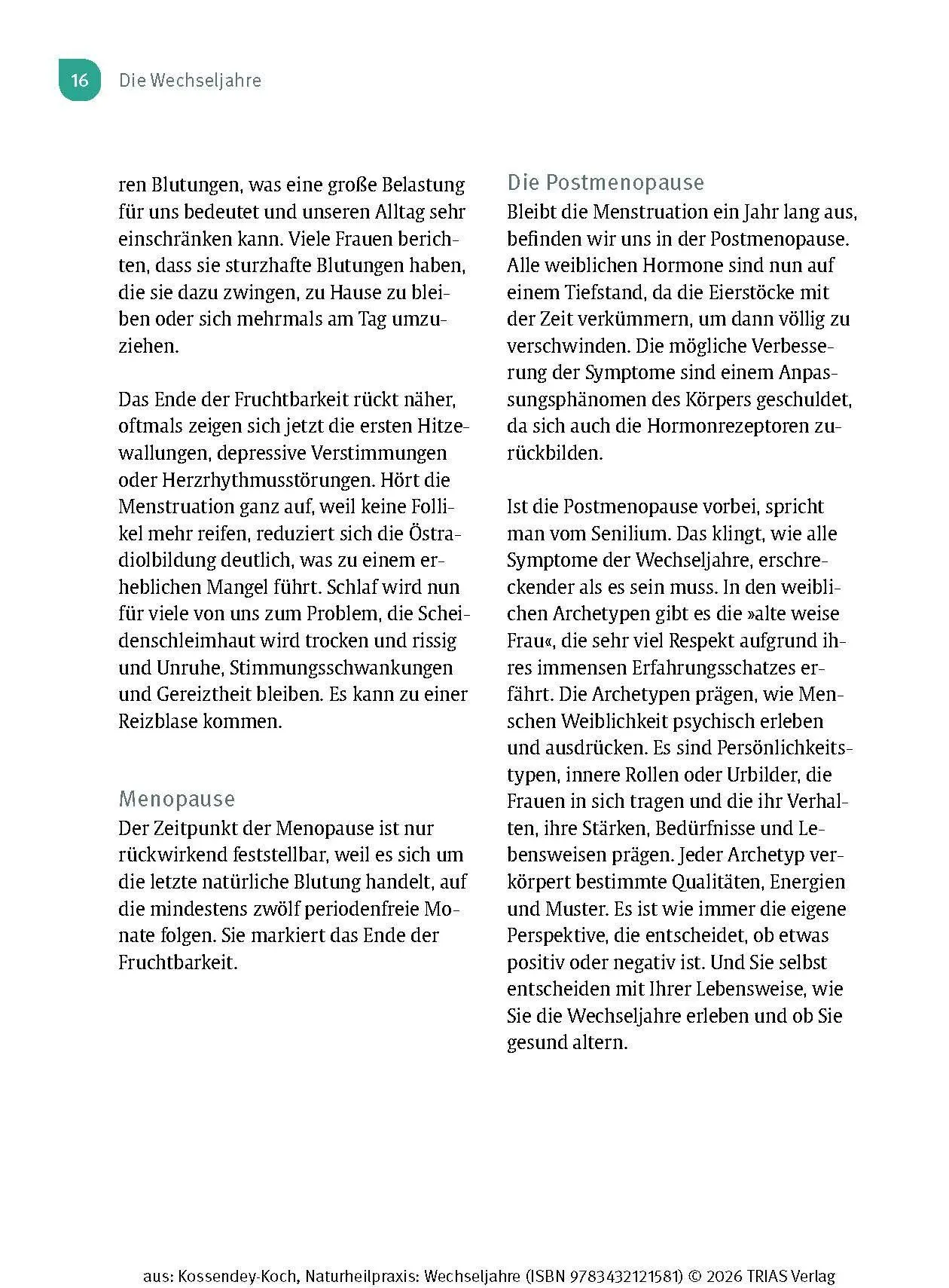 Bild: 9783432121581 | Naturheilpraxis Wechseljahre | Ann-Katrin Kossendey-Koch | Taschenbuch