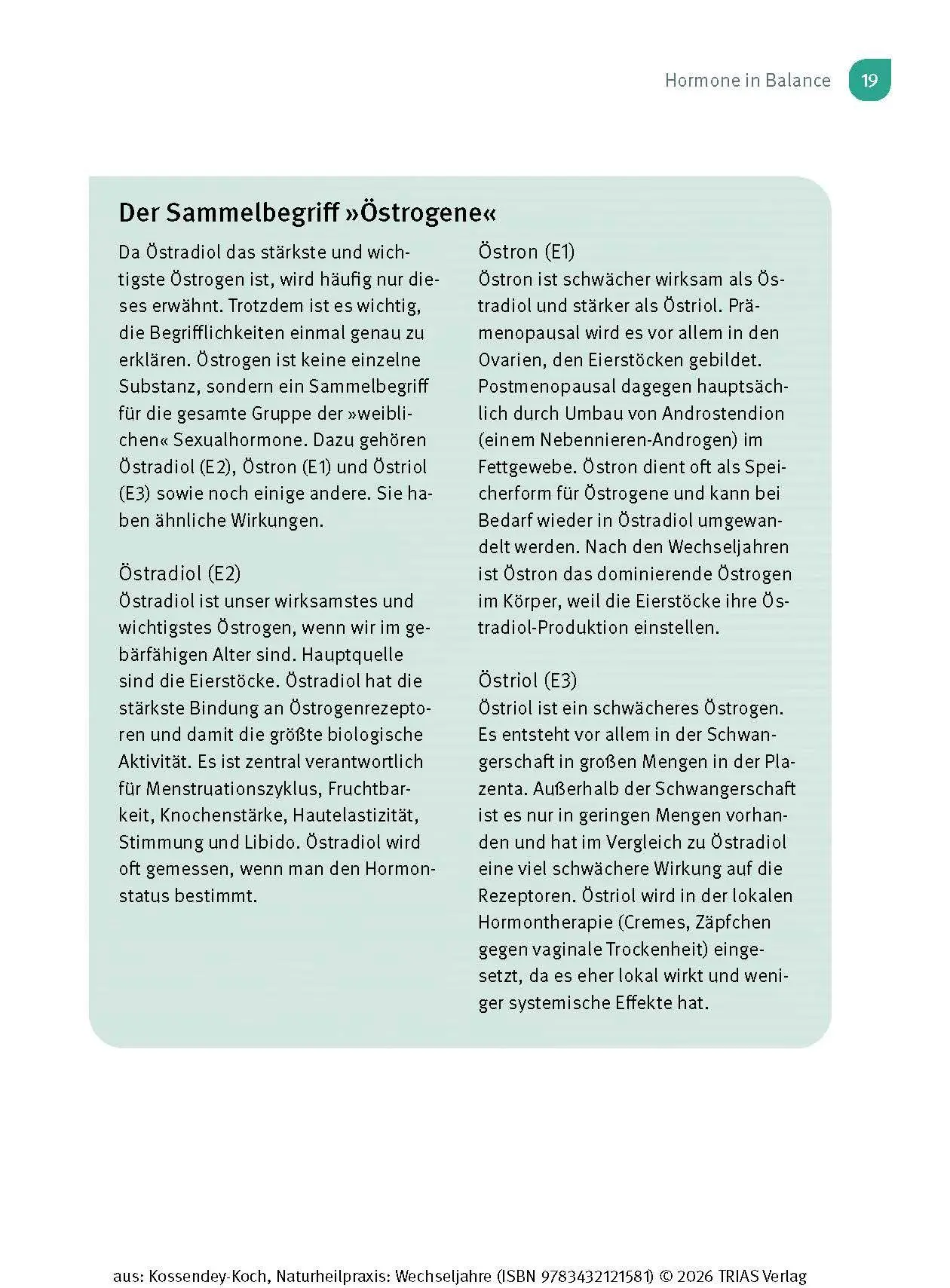 Bild: 9783432121581 | Naturheilpraxis Wechseljahre | Ann-Katrin Kossendey-Koch | Taschenbuch