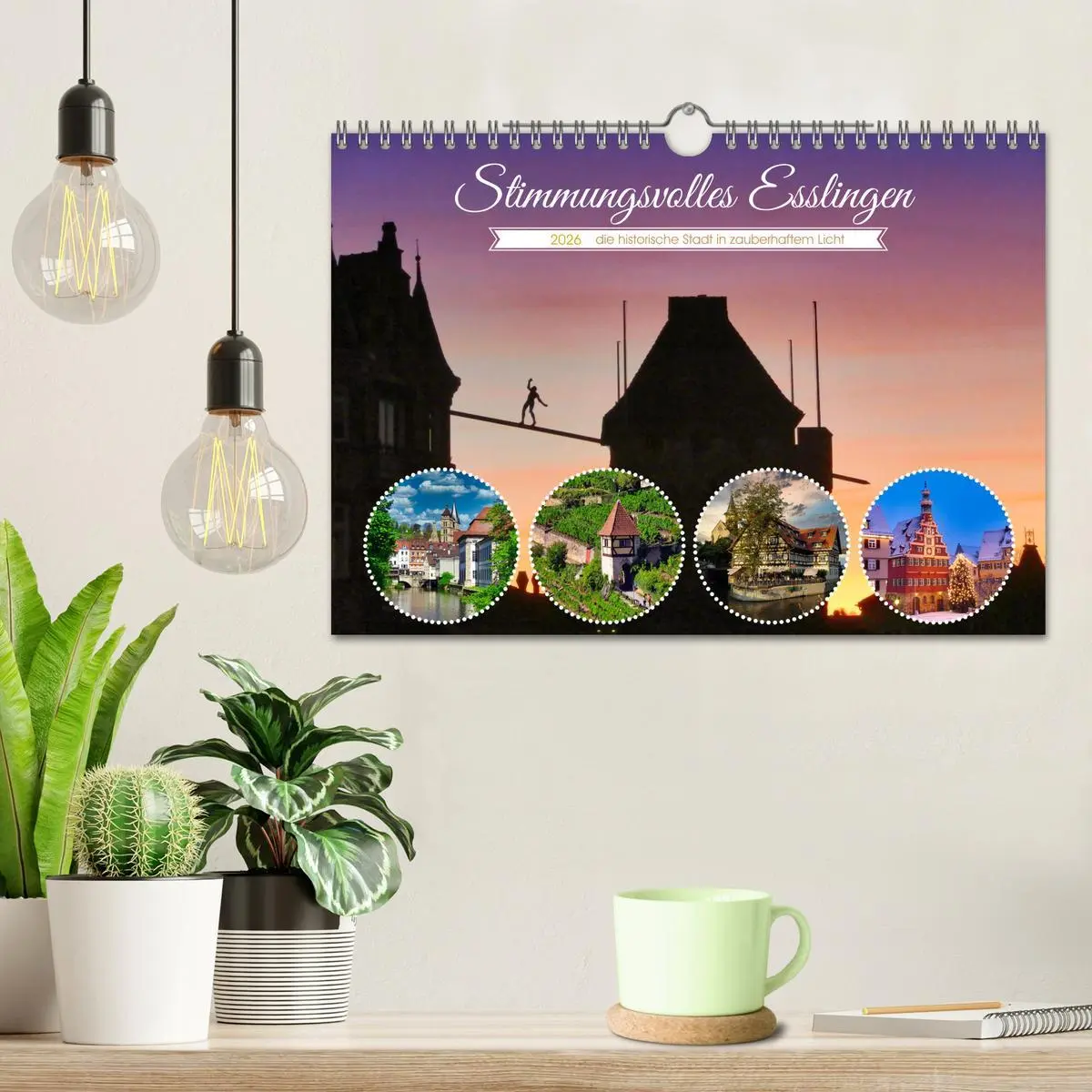 Bild: 9783457591581 | Stimmungsvolles Esslingen (Wandkalender 2026 DIN A4 quer), CALVENDO...