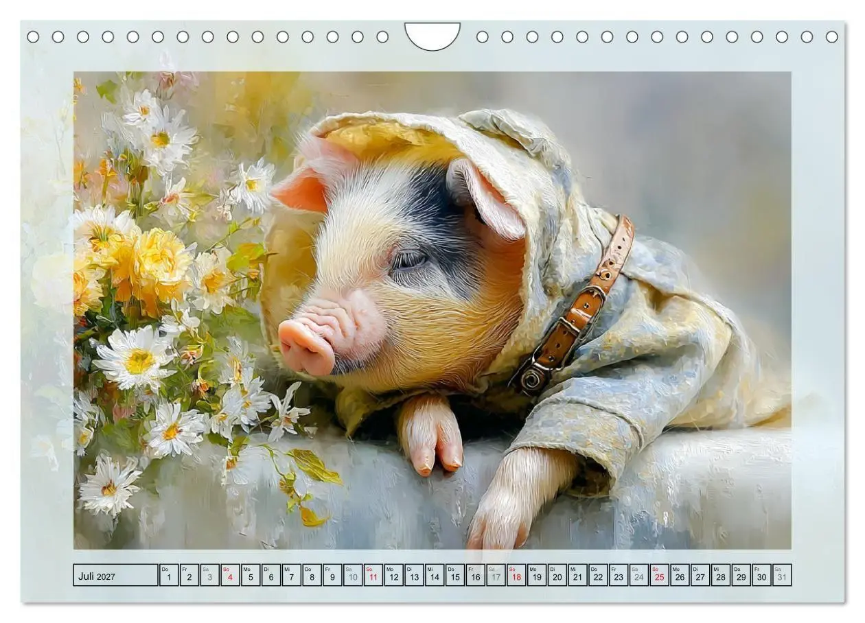 Bild: 9783516821581 | Mini-Schweinchen. Herzensbrecher im Garten (Wandkalender 2027 DIN...