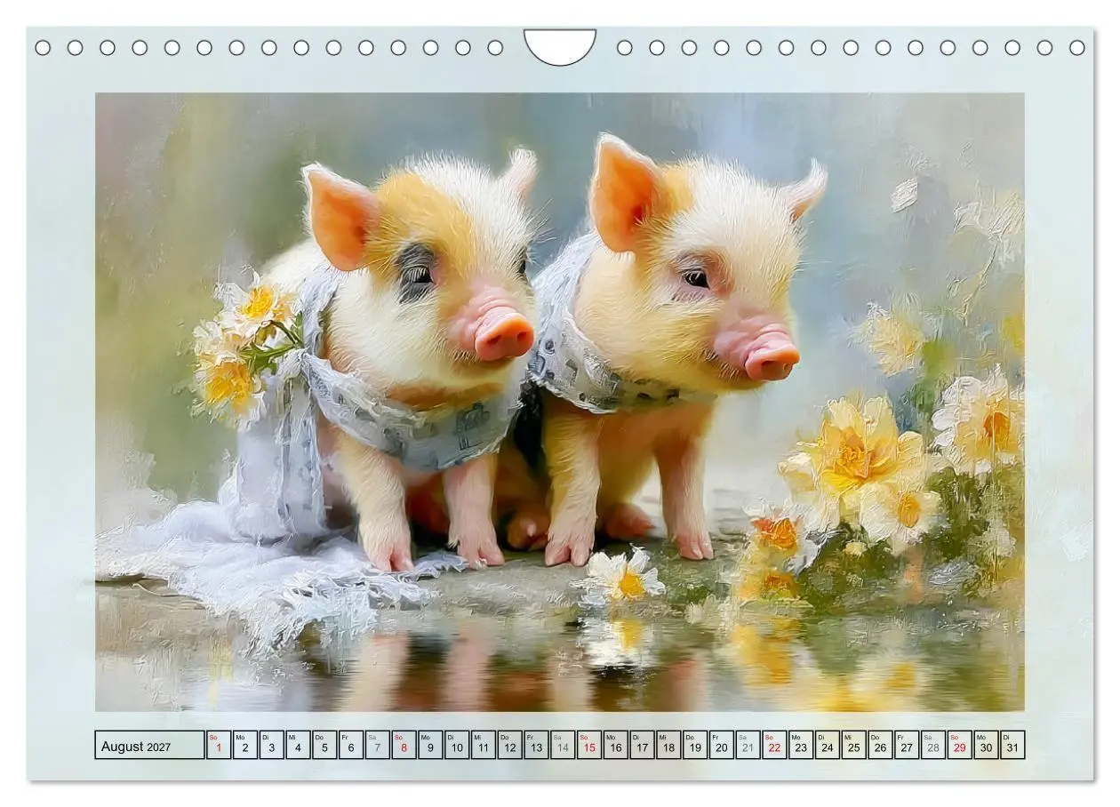 Bild: 9783516821581 | Mini-Schweinchen. Herzensbrecher im Garten (Wandkalender 2027 DIN...