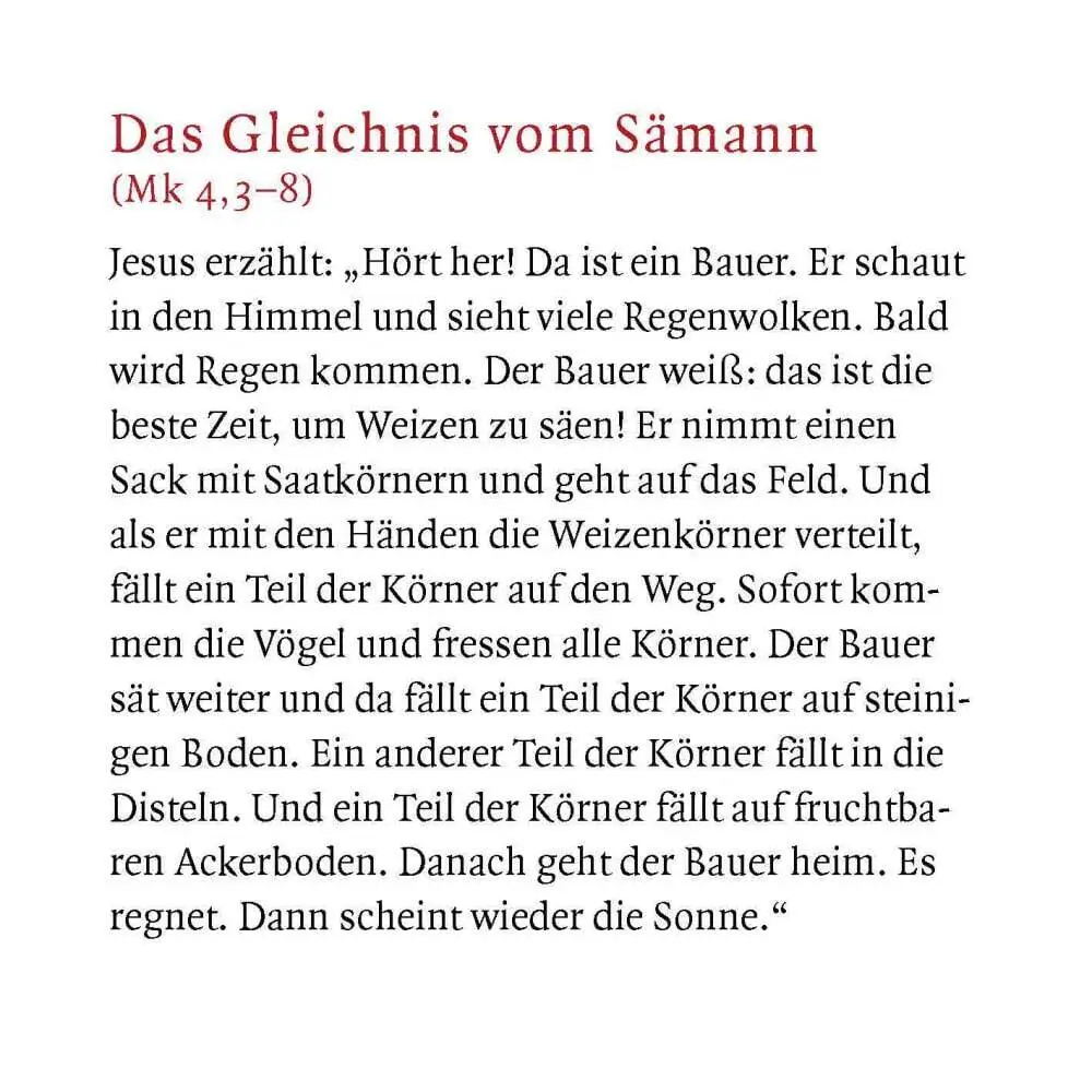 Bild: 9783769821581 | Jesus erzählt vom Reich Gottes. Vier Gleichnisse: Vom Sämann. Von...