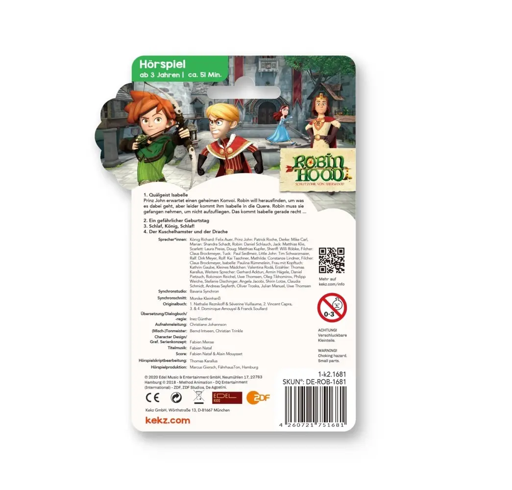 Bild: 4260721751681 | Robin Hood - Schlitzohr von Sherwood - Quälgeist Isabelle,1 Audio-Chip