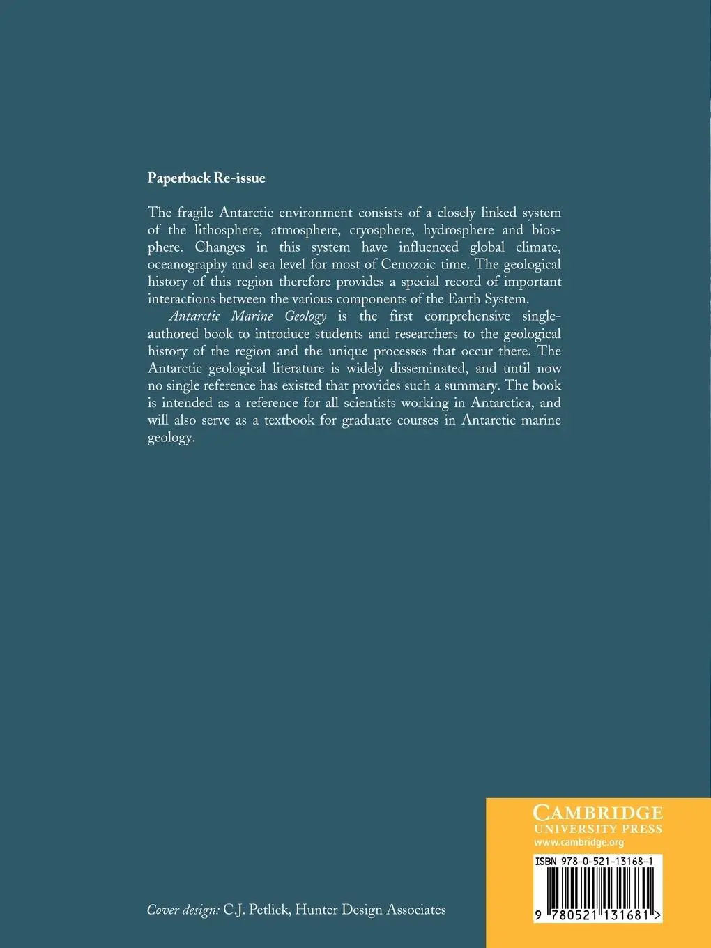 Rückseite: 9780521131681 | Antarctic Marine Geology | J. B. Anderson (u. a.) | Taschenbuch | 2010