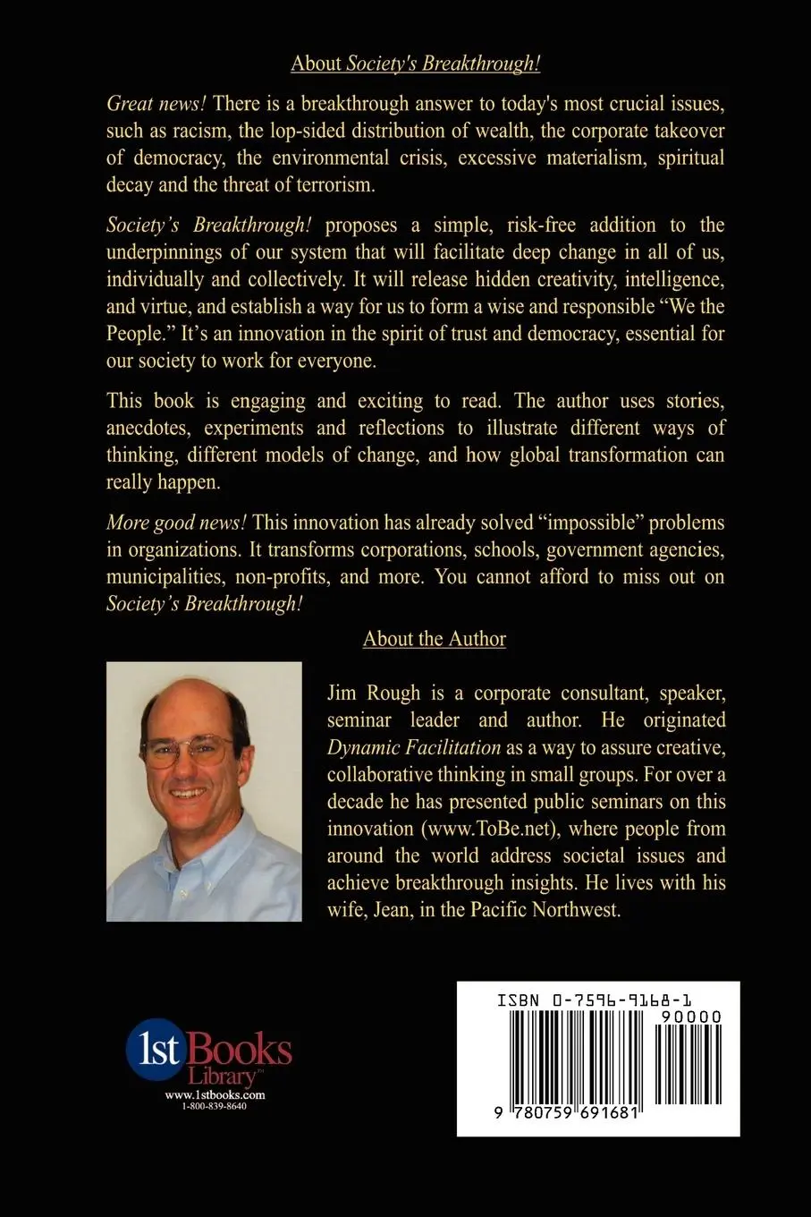 Rückseite: 9780759691681 | Society's Breakthrough! | Jim Rough | Taschenbuch | Englisch | 2002