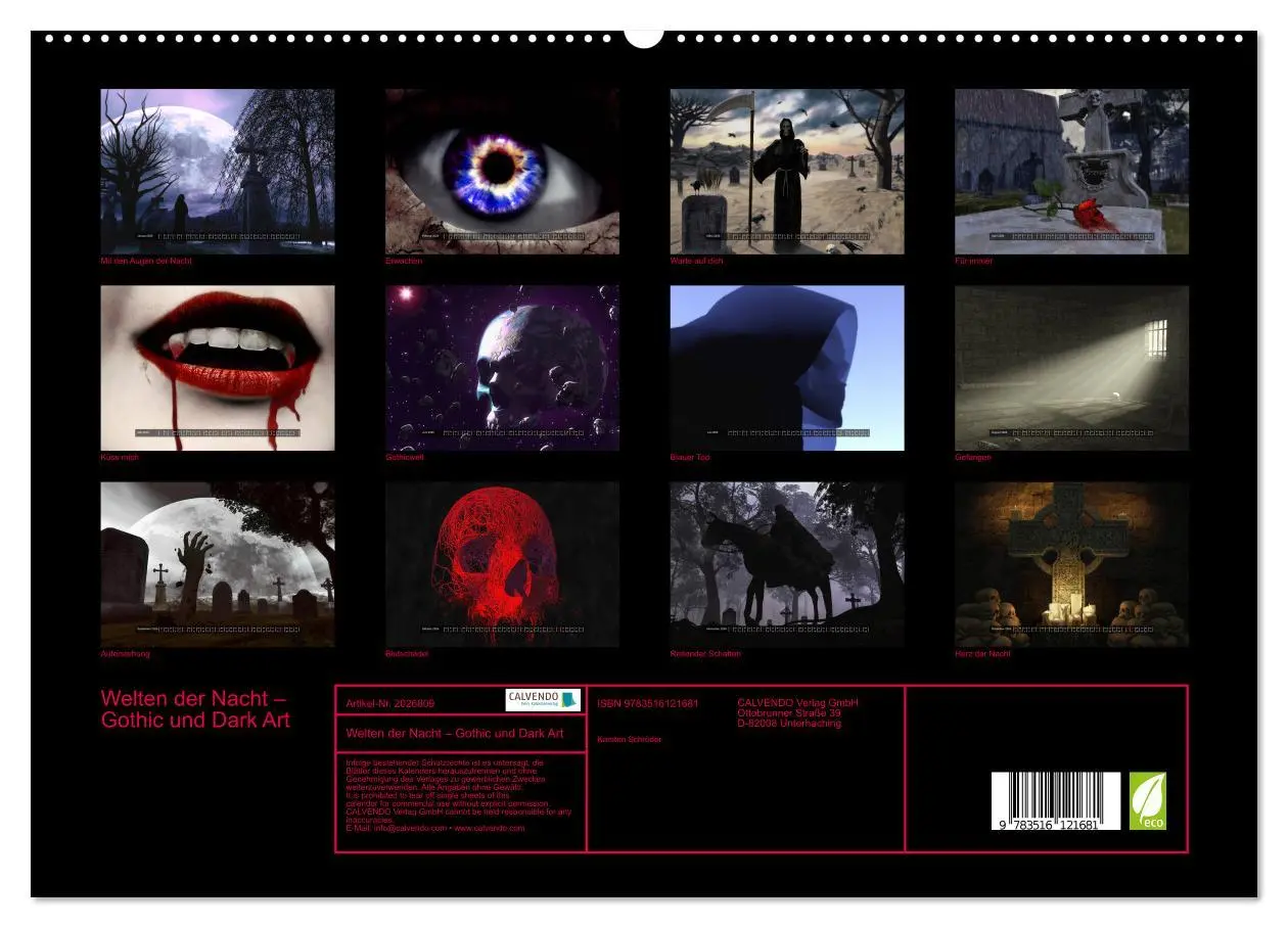 Bild: 9783516121681 | Welten der Nacht - Gothic und Dark Art (hochwertiger Premium...