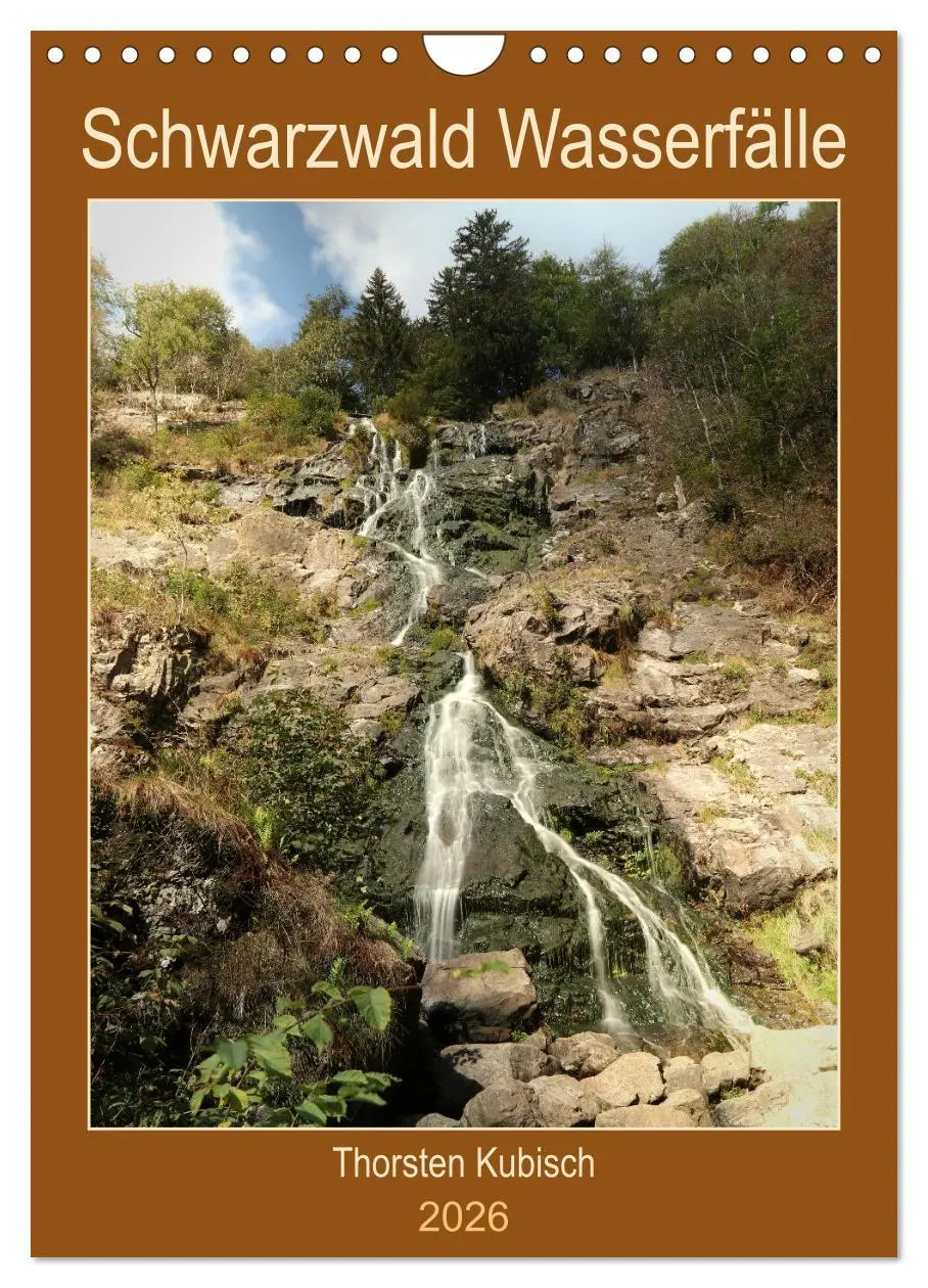Cover: 9783516361681 | Schwarzwald Wasserfälle (Wandkalender 2026 DIN A4 hoch), CALVENDO...