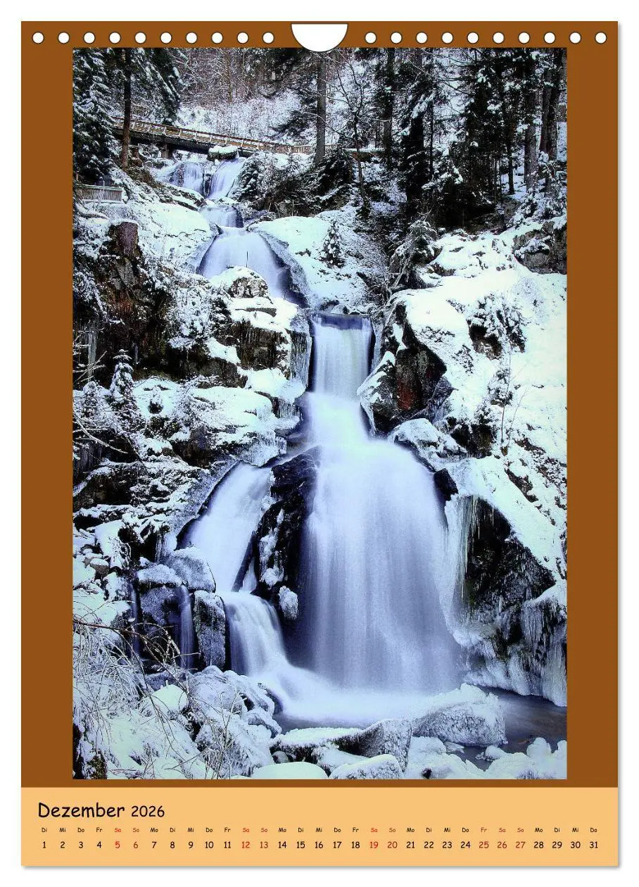 Bild: 9783516361681 | Schwarzwald Wasserfälle (Wandkalender 2026 DIN A4 hoch), CALVENDO...