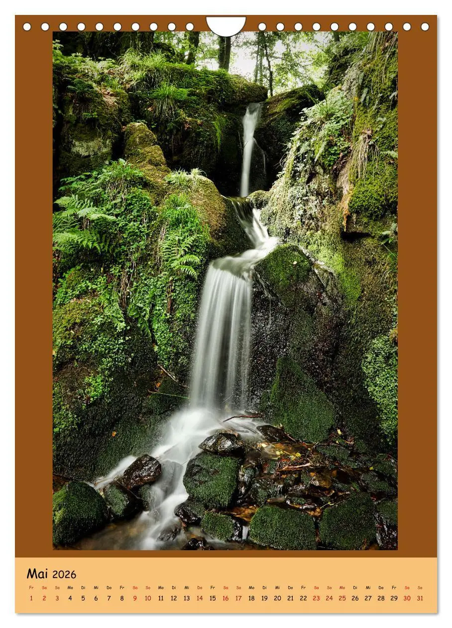 Bild: 9783516361681 | Schwarzwald Wasserfälle (Wandkalender 2026 DIN A4 hoch), CALVENDO...