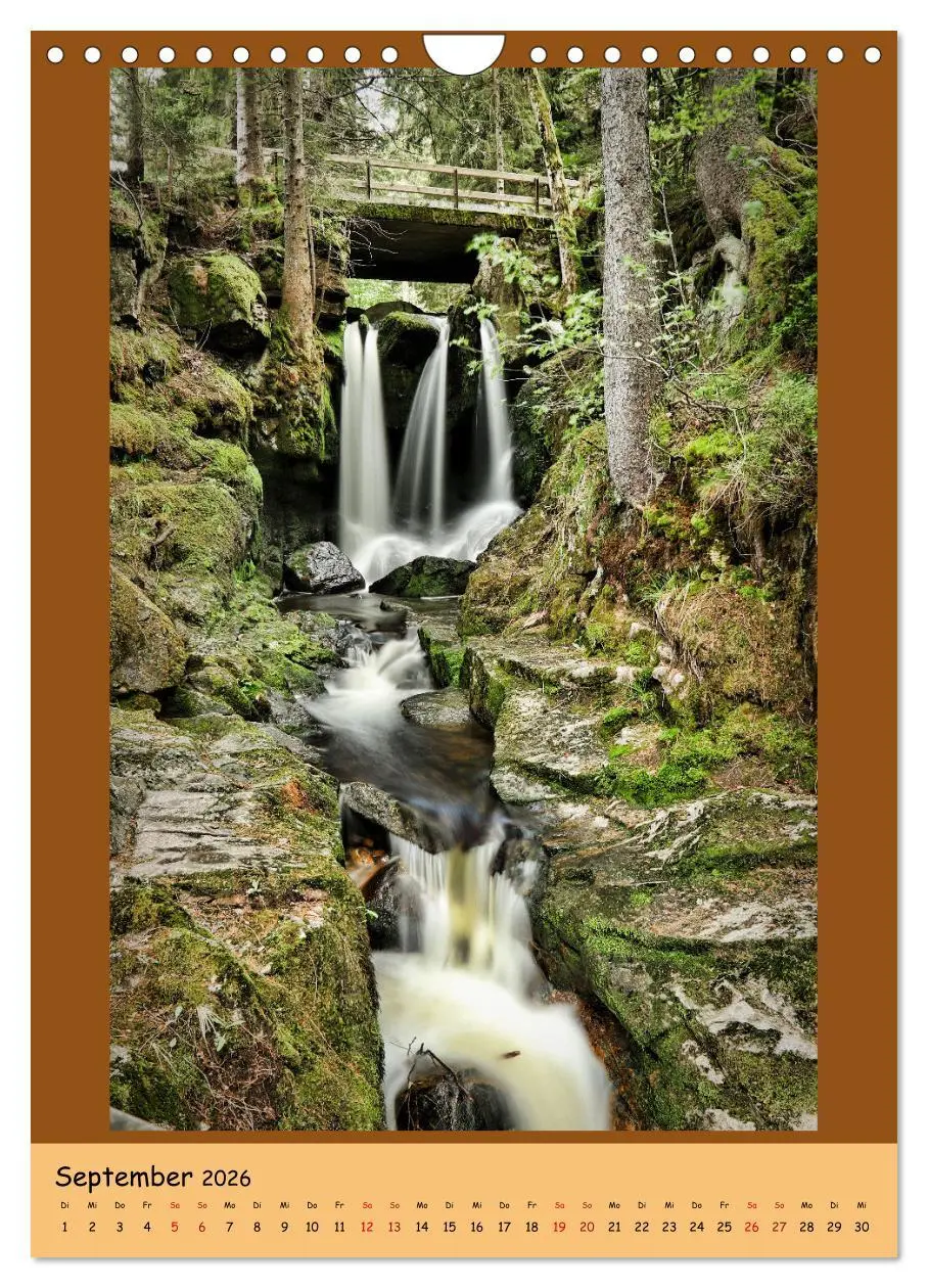 Bild: 9783516361681 | Schwarzwald Wasserfälle (Wandkalender 2026 DIN A4 hoch), CALVENDO...
