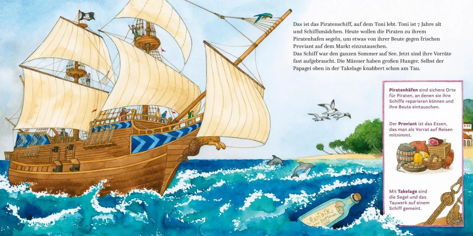 Bild: 9783551081681 | LESEMAUS 68: Ein Tag bei den Piraten | Rebecca Hause | Taschenbuch