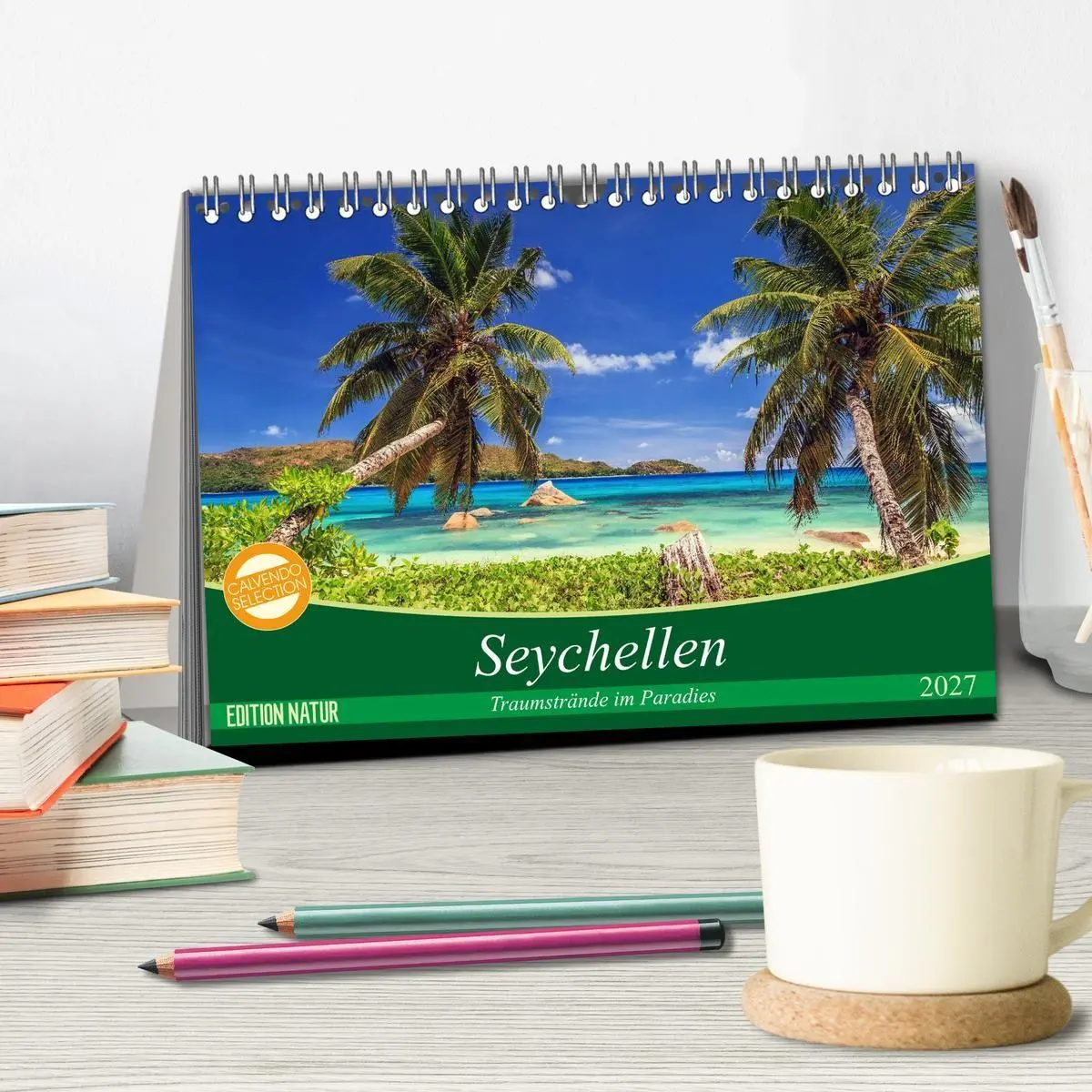 Bild: 9783569831681 | Seychellen - Traumstrände im Paradies (Tischkalender 2027 DIN A5...