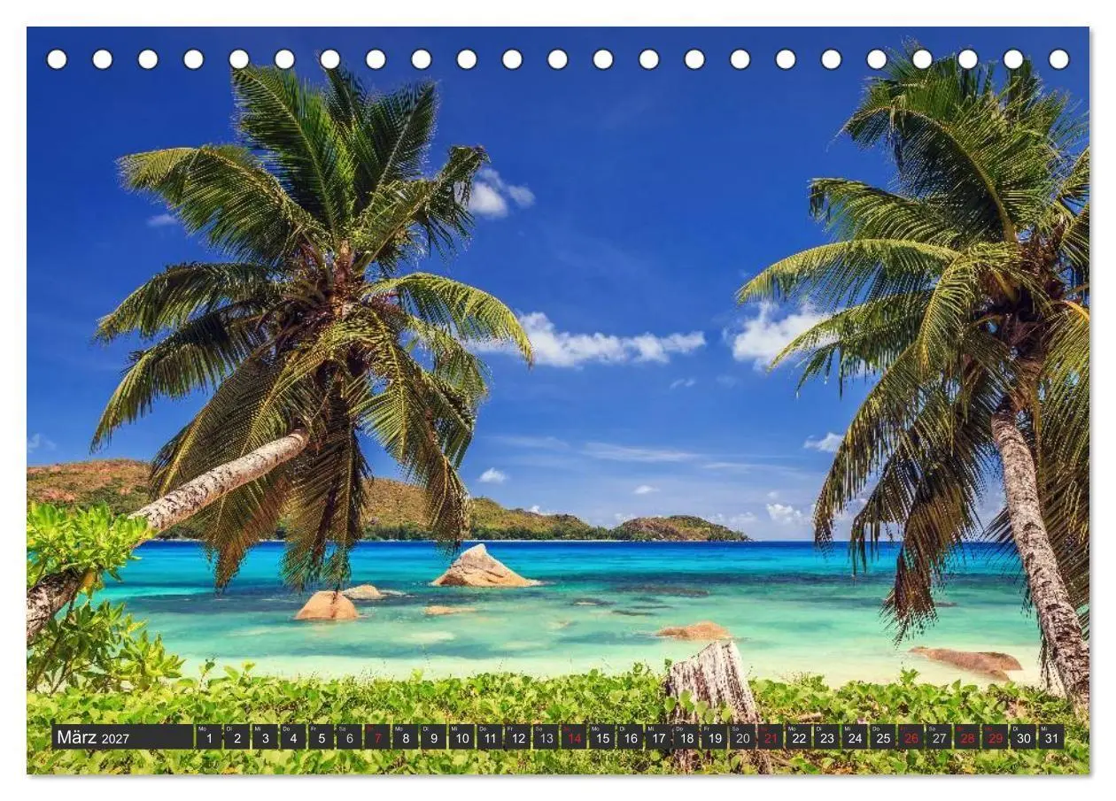 Bild: 9783569831681 | Seychellen - Traumstrände im Paradies (Tischkalender 2027 DIN A5...