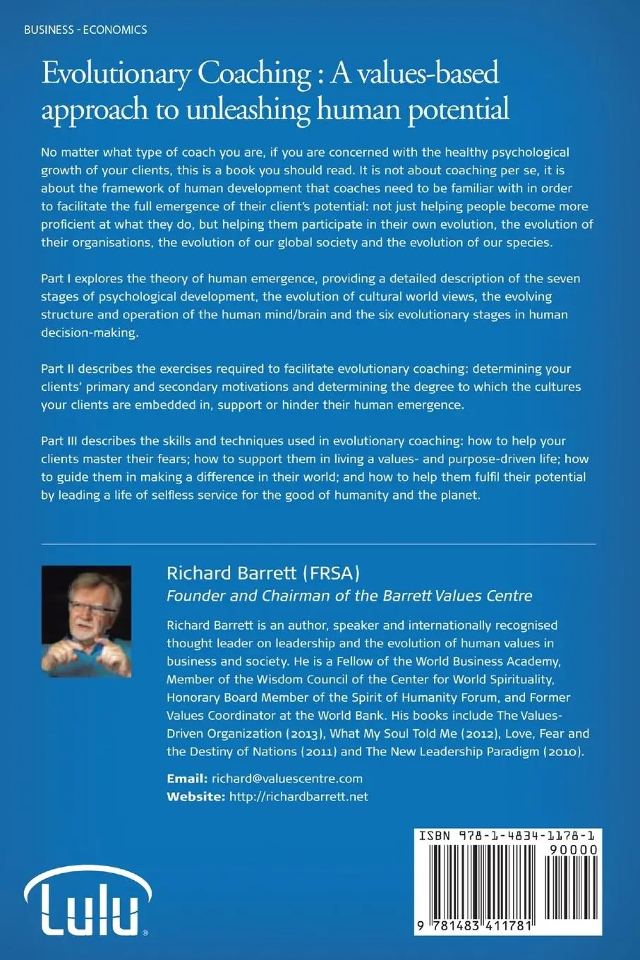 Rückseite: 9781483411781 | Evolutionary Coaching | Richard Barrett | Taschenbuch | Englisch