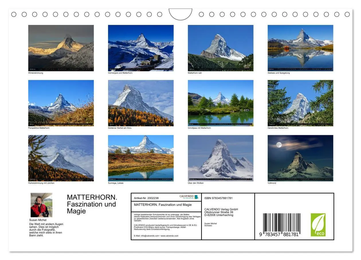 Bild: 9783457881781 | MATTERHORN. Faszination und Magie (Wandkalender 2026 DIN A4 quer),...