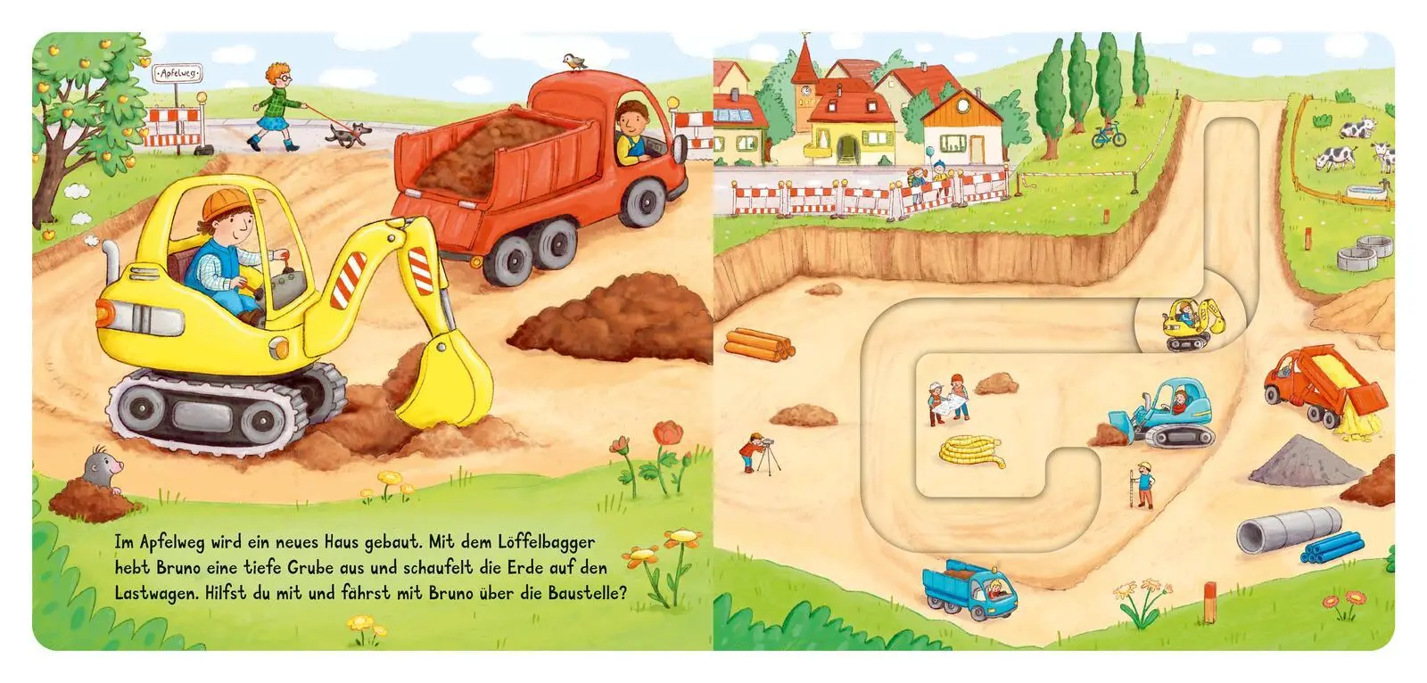 Bild: 9783480241781 | Meine Schiebebahn-Pappe (Soundbuch): Fahr mit auf der Baustelle | Buch