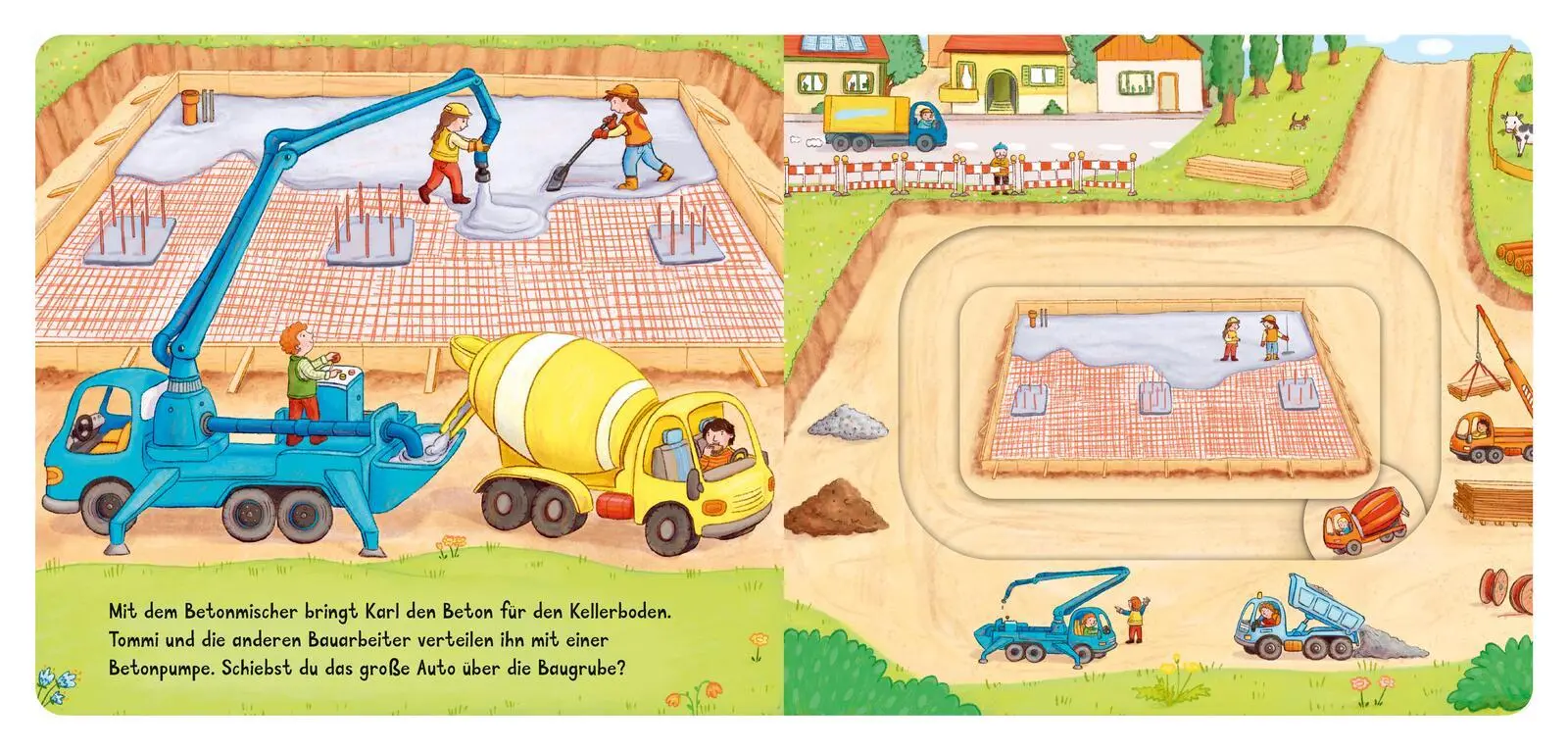 Bild: 9783480241781 | Meine Schiebebahn-Pappe (Soundbuch): Fahr mit auf der Baustelle | Buch