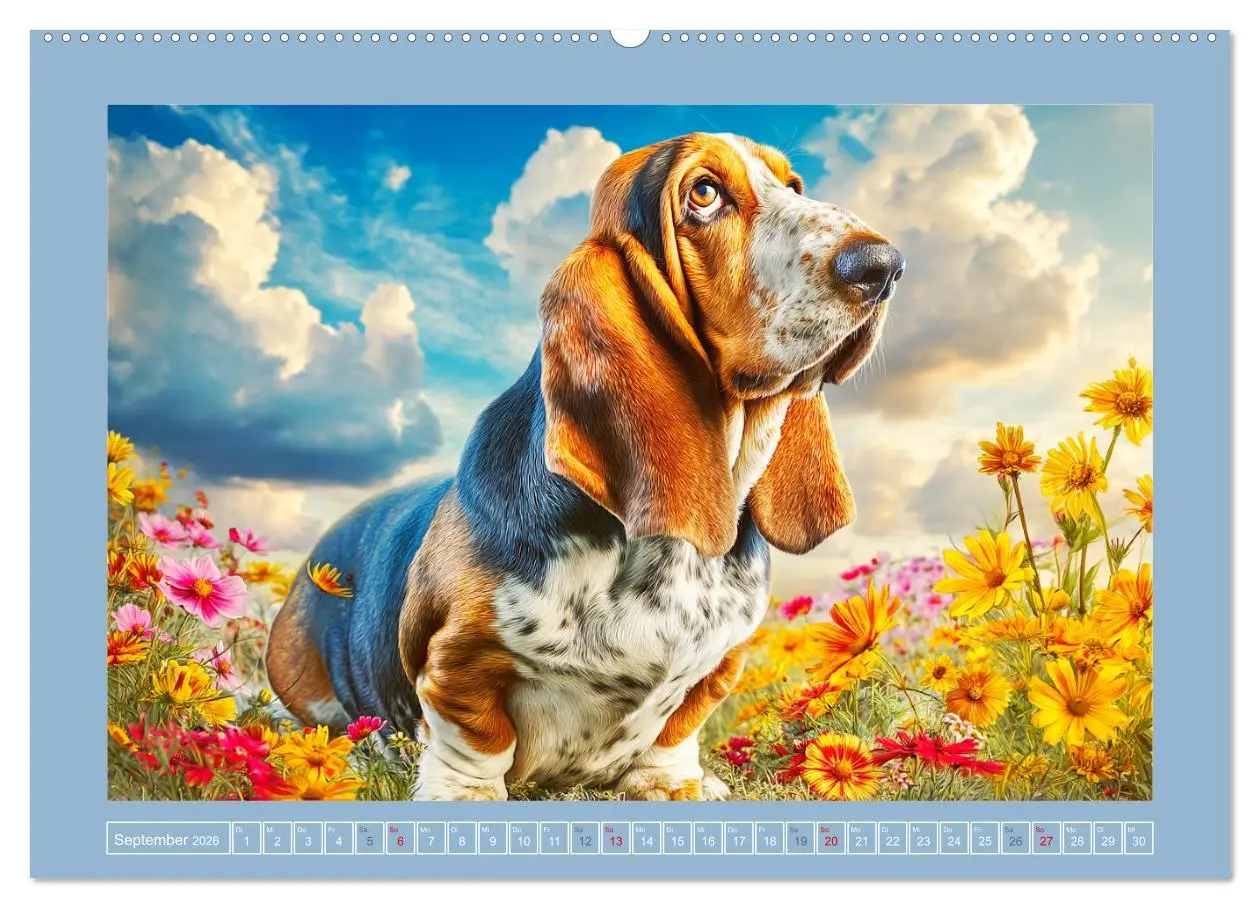 Bild: 9783516421781 | Schlappohren-Zauber. Fröhliche Bassets in bunten Momenten...