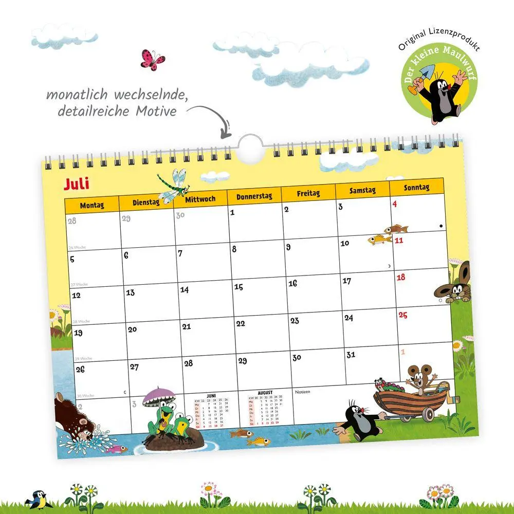 Bild: 4251901511881 | TRÖTSCH - Der kleine Maulwurf Monatsterminer Monatskalender 2027 | KG